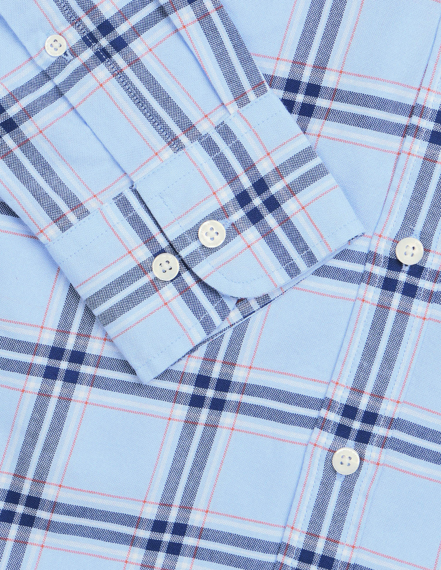 Tartan Checked Oxford Shirt Blue - U.S. Polo Assn. India | Large