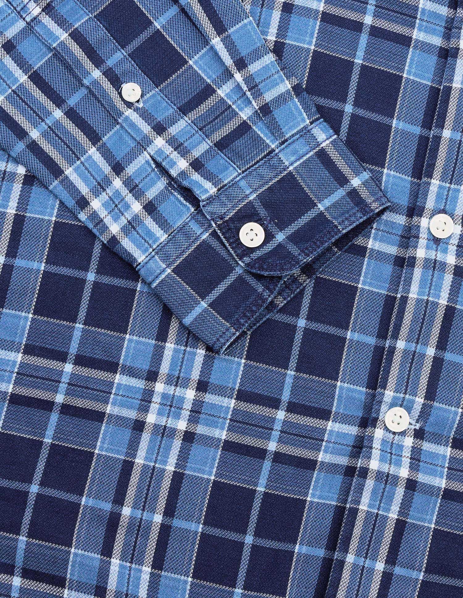 Tartan Checked Regular Fit Shirt Dark Indigo - U.S. Polo Assn. India | Large