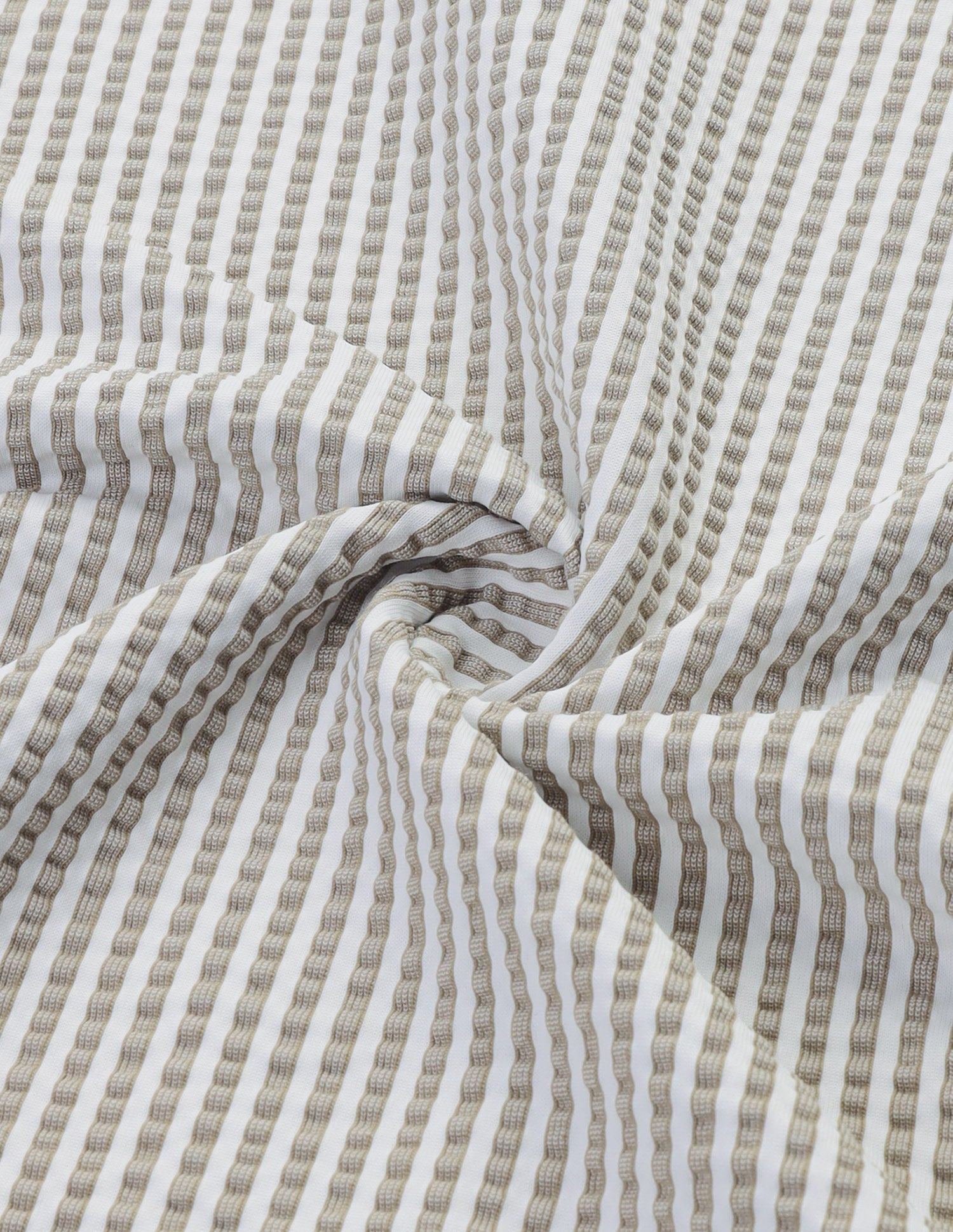 Vertical Striped Relaxed Fit Polo Shirt Khaki - U.S. Polo Assn. India | Large