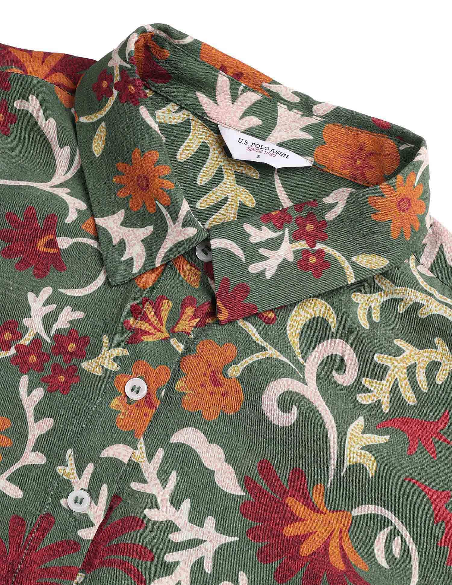 Regular Fit Floral Printed Shirt Multi-colour - U.S. POLO ASSN. | Large