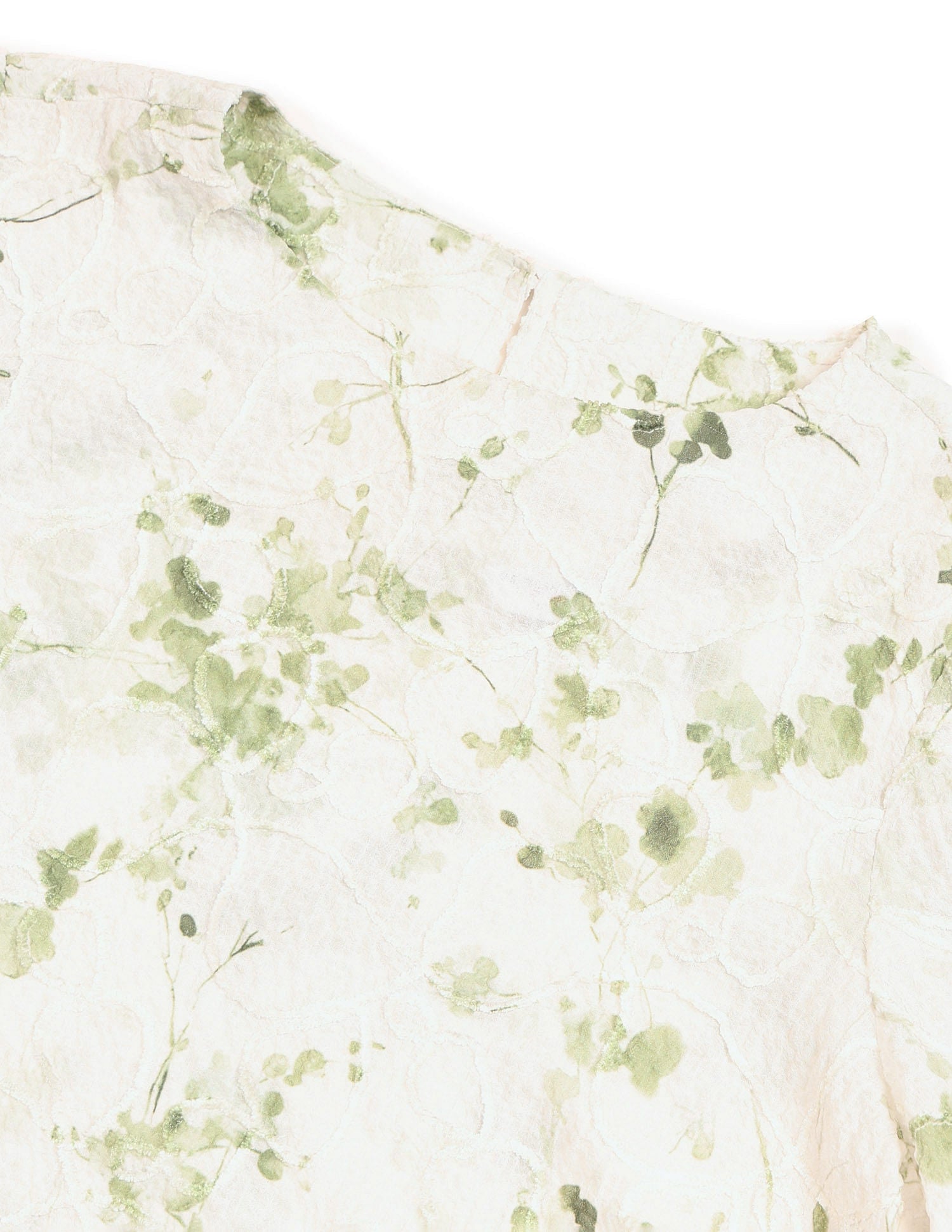 Floral Textured Top Olive - U.S. POLO ASSN. | Large