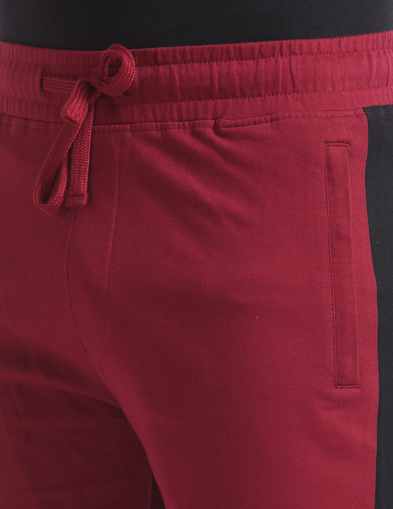 Panelled Cotton OES01 Lounge Shorts - Pack Of 1 Red - U.S. POLO ASSN. | Large