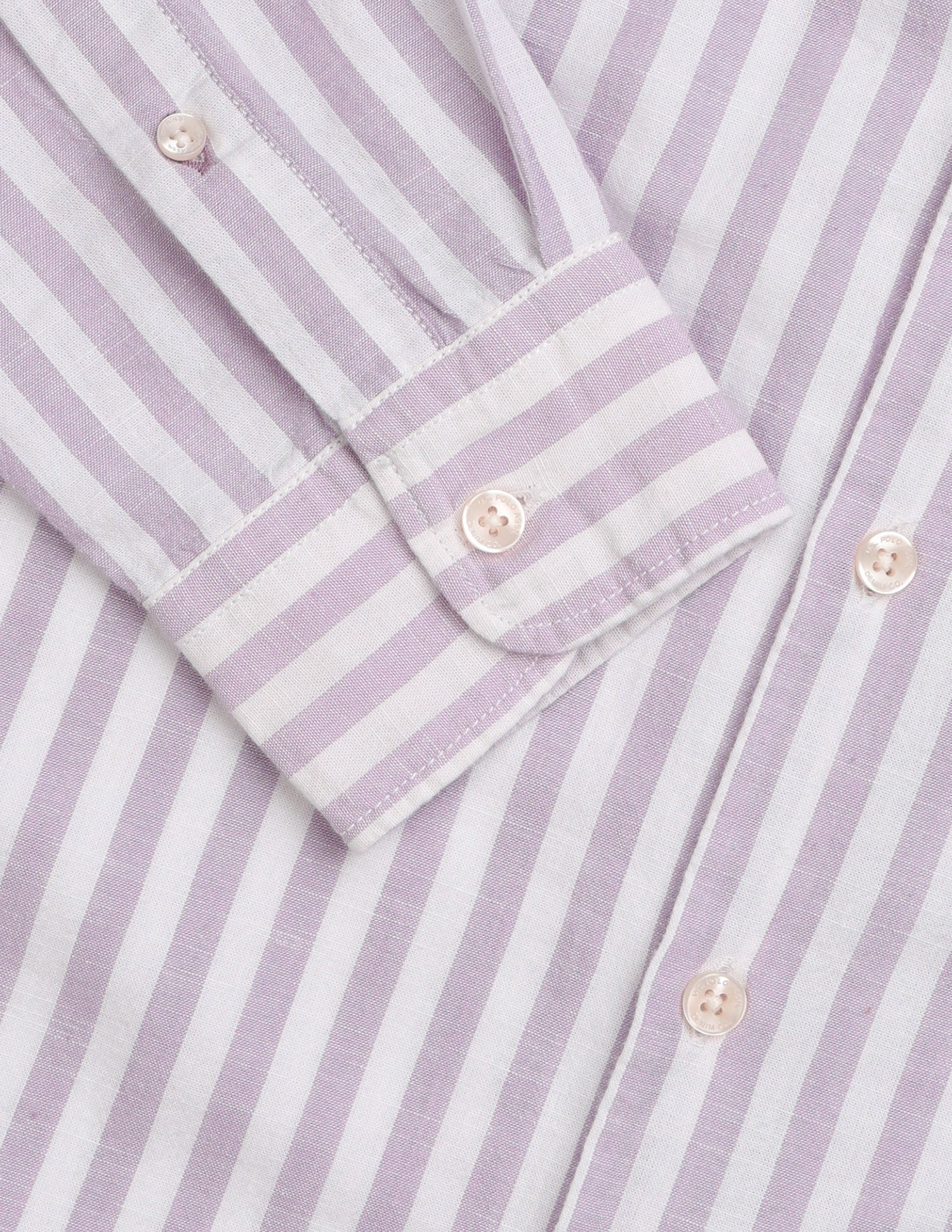 Vertical Striped Regular Fit Shirt Lavender - U.S. Polo Assn. India | Large