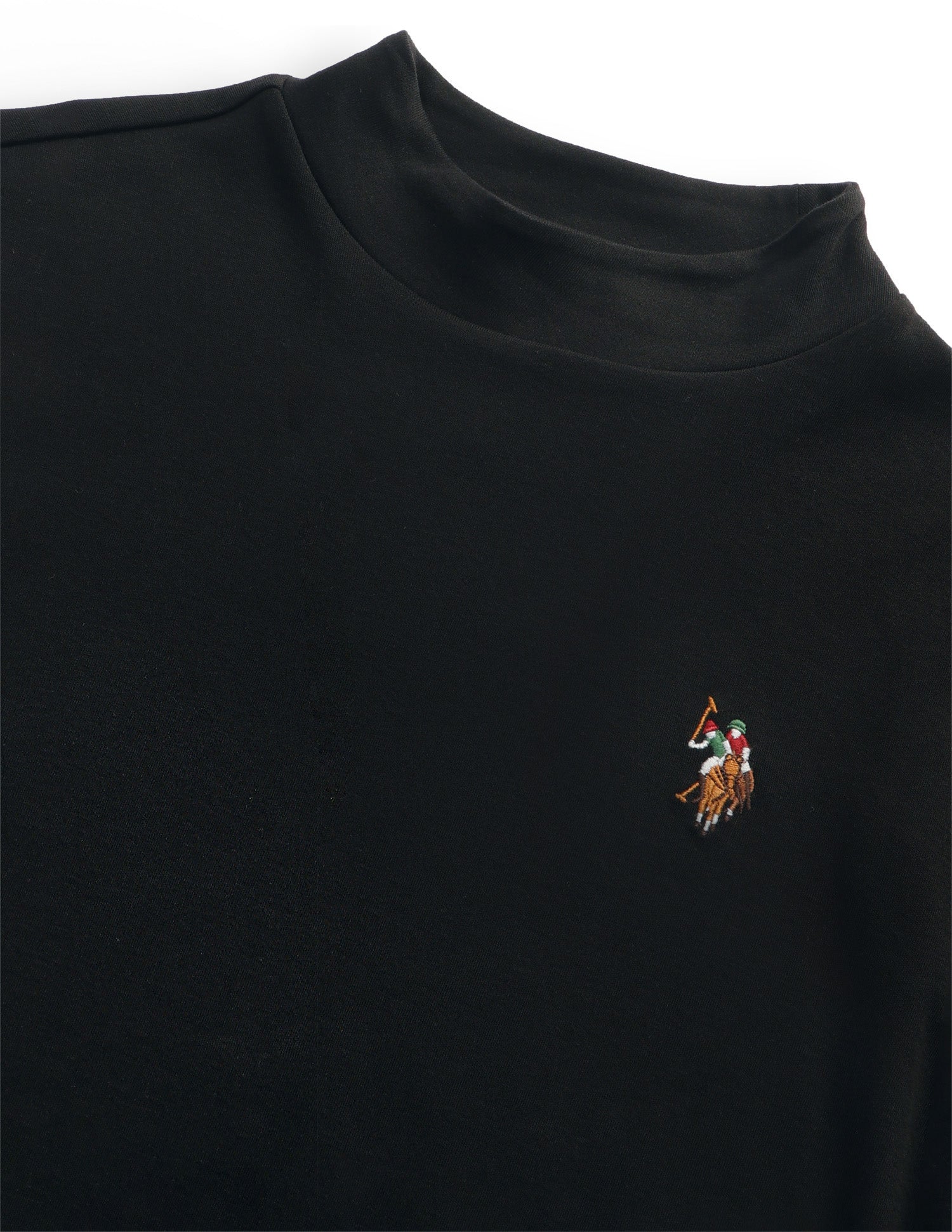 Solid Regular Fit T-Shirt Black - U.S. Polo Assn. India | Large