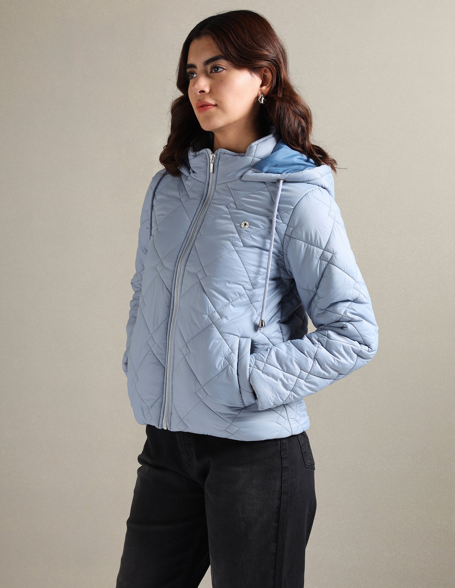 Solid Quilted Jacket – U.S. Polo Assn. India