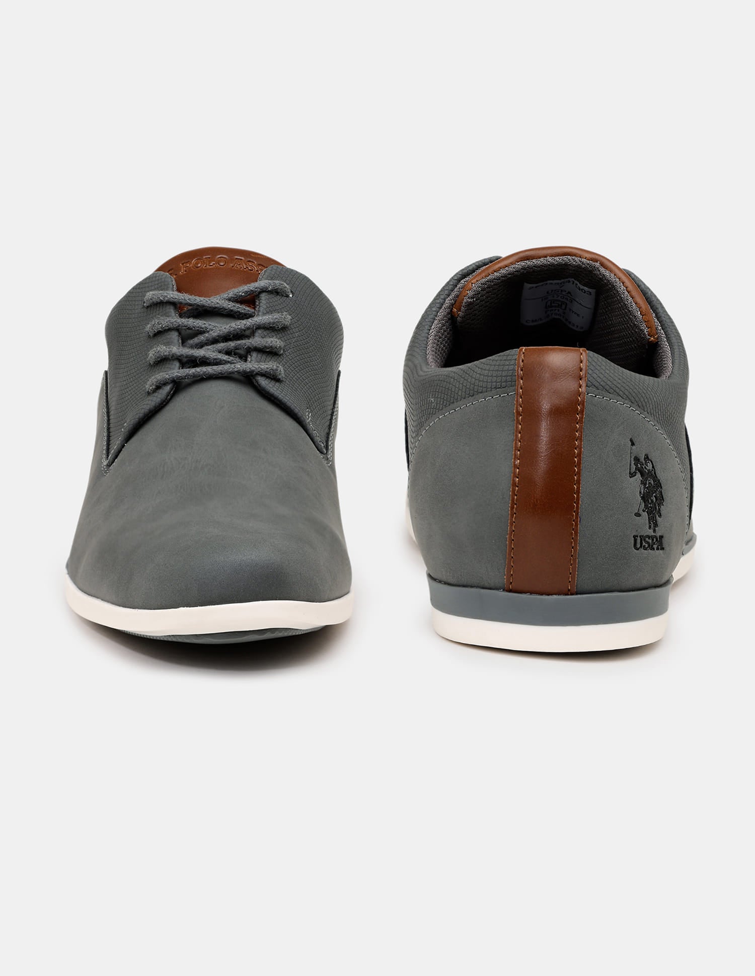 Men Clest 2.0 Solid Shoes Charcoal Grey - U.S. Polo Assn. India | Large