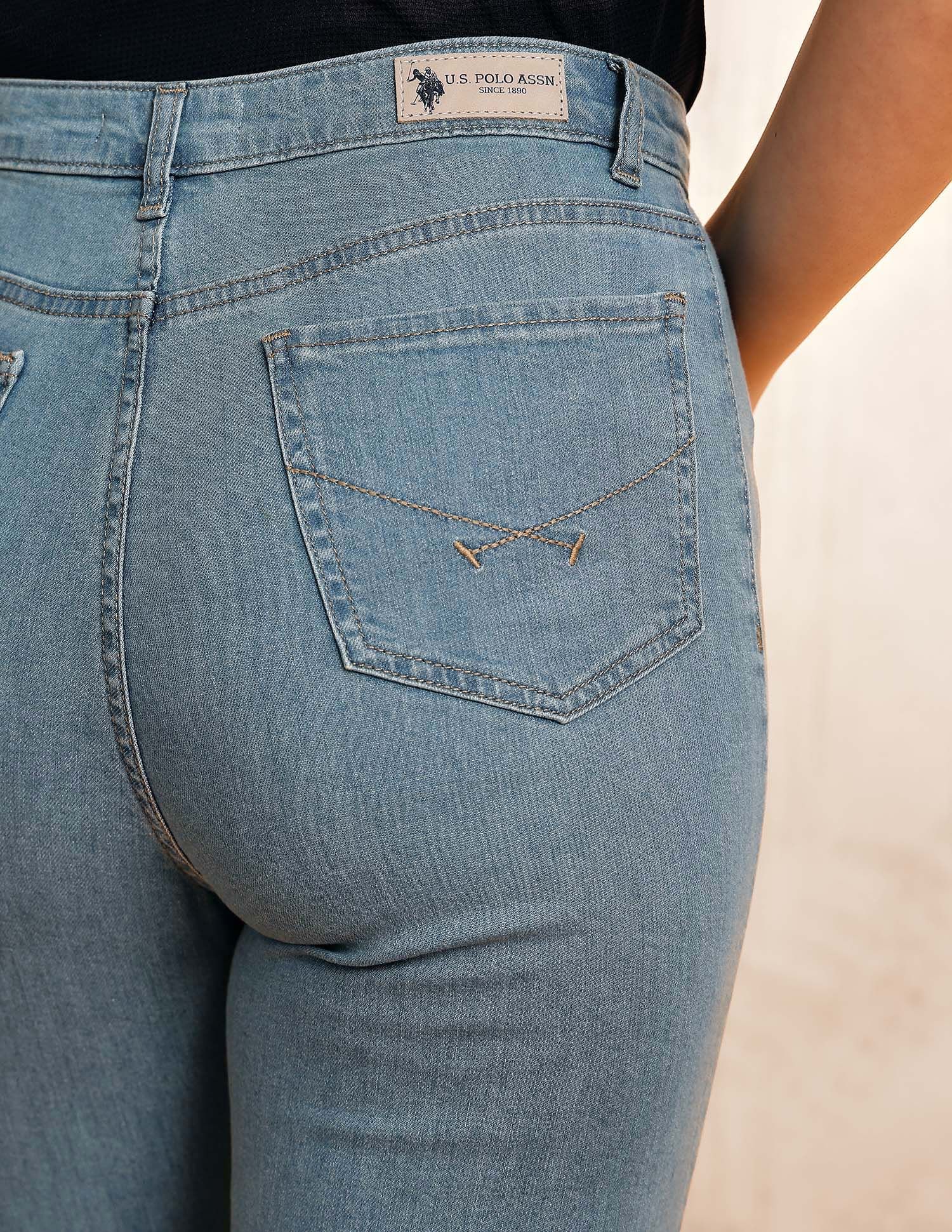 Ultra High Rise Bootcut Fit Jeans Blue - U.S. POLO ASSN. | Large