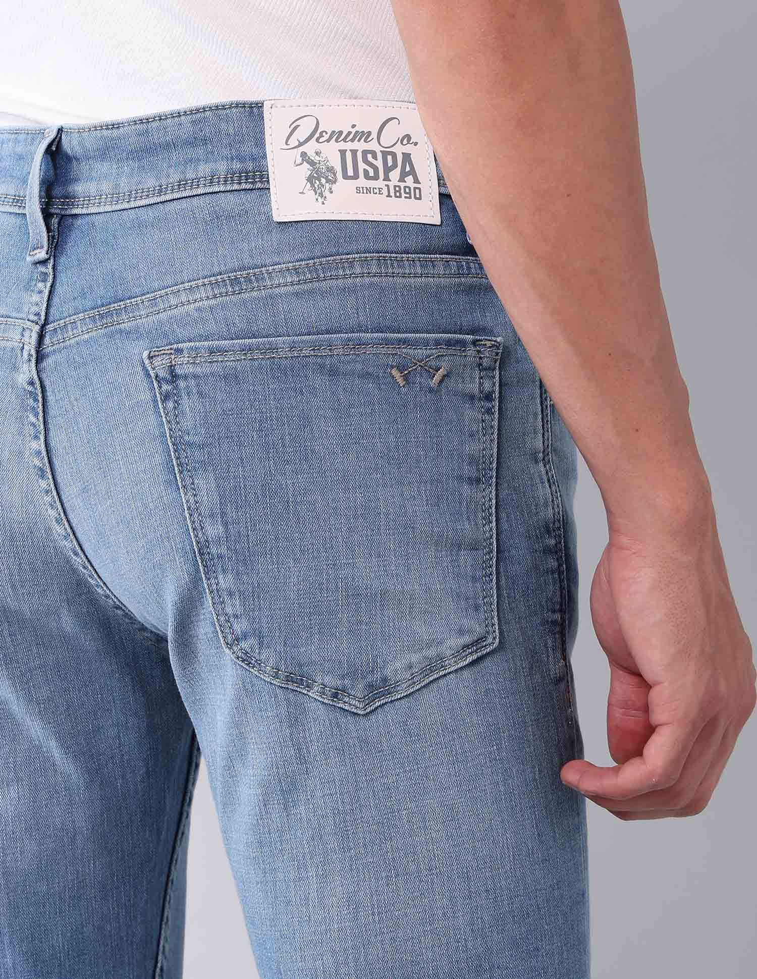 Regallo Skinny Fit Super Stretch Jeans Light Blue - U.S. POLO ASSN. | Large