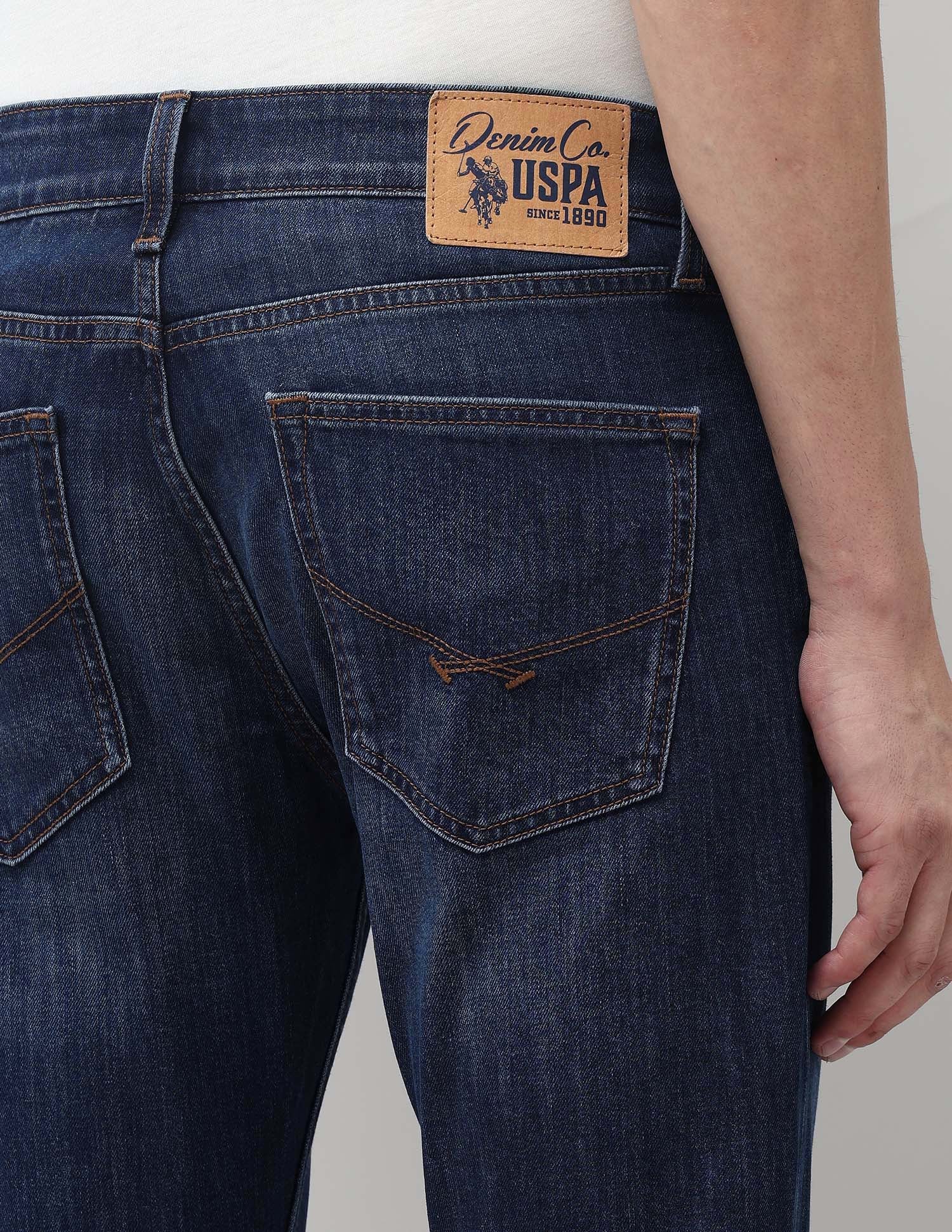 Henry Tapered Fit Blue Jeans Dark Blue - U.S. POLO ASSN. | Large