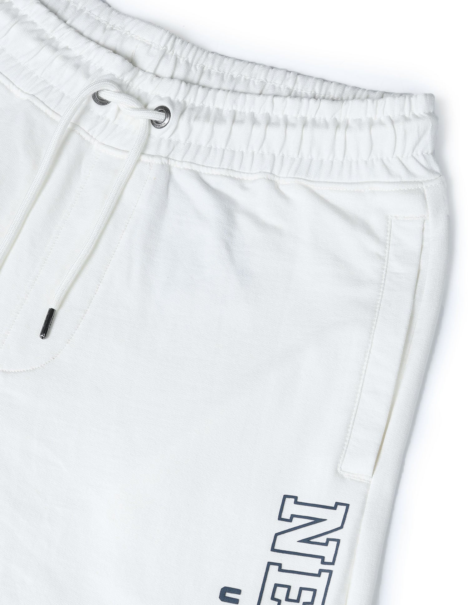 Brand Embossed Regular Fit Track Pants Ivory - U.S. POLO ASSN. | Large