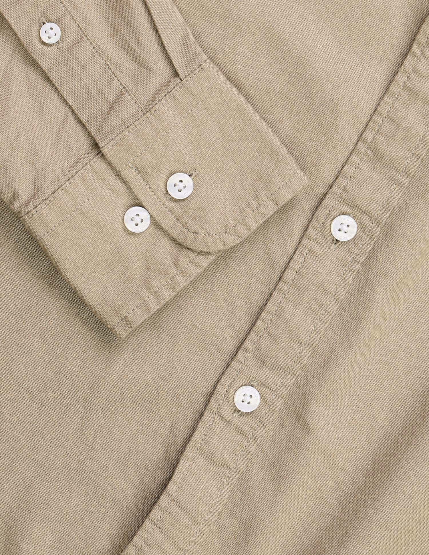 Oxford Stretch Button Down Shirt Light Khaki - U.S. Polo Assn. India | Large