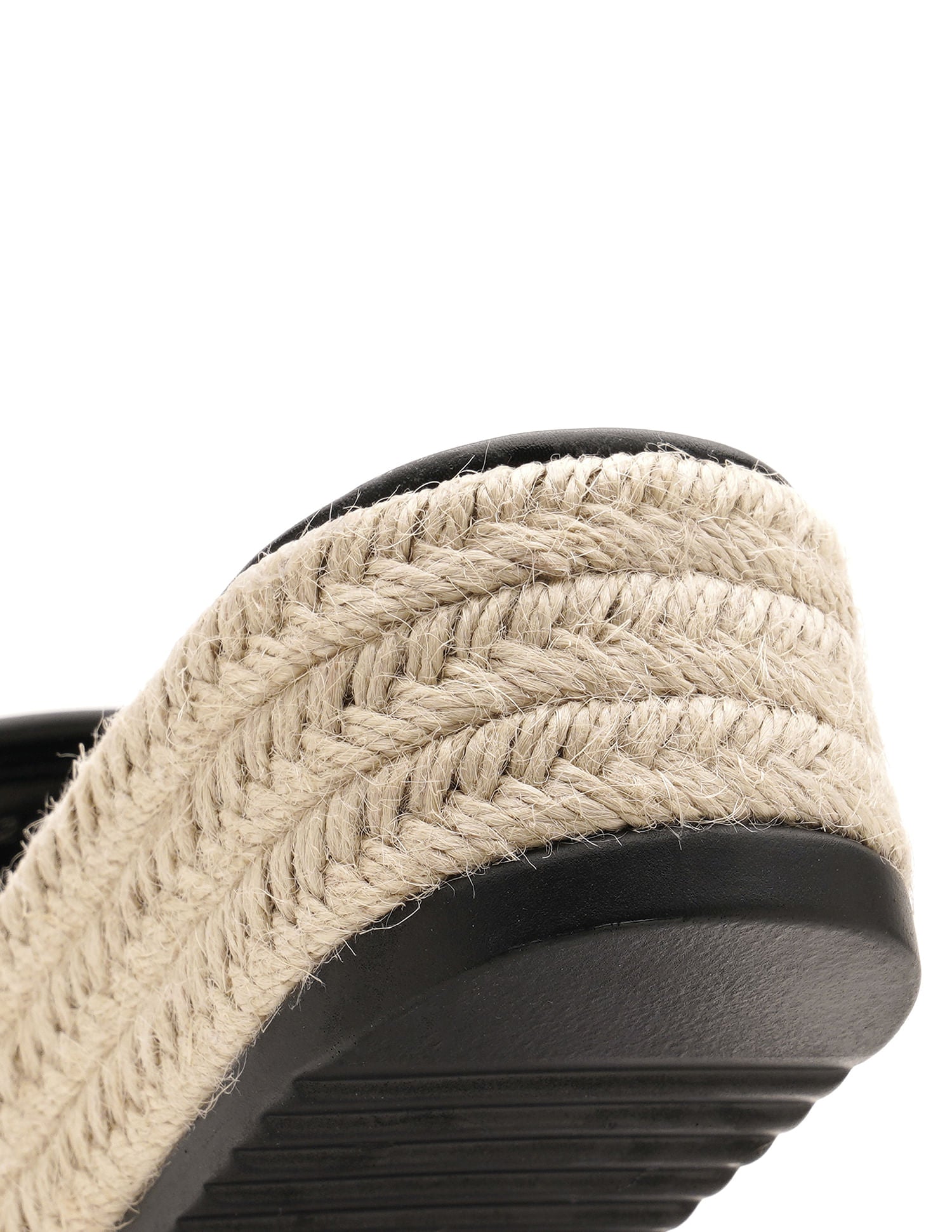 Monogram Vamp Strap Cristina Sandals Black - U.S. POLO ASSN. | Large