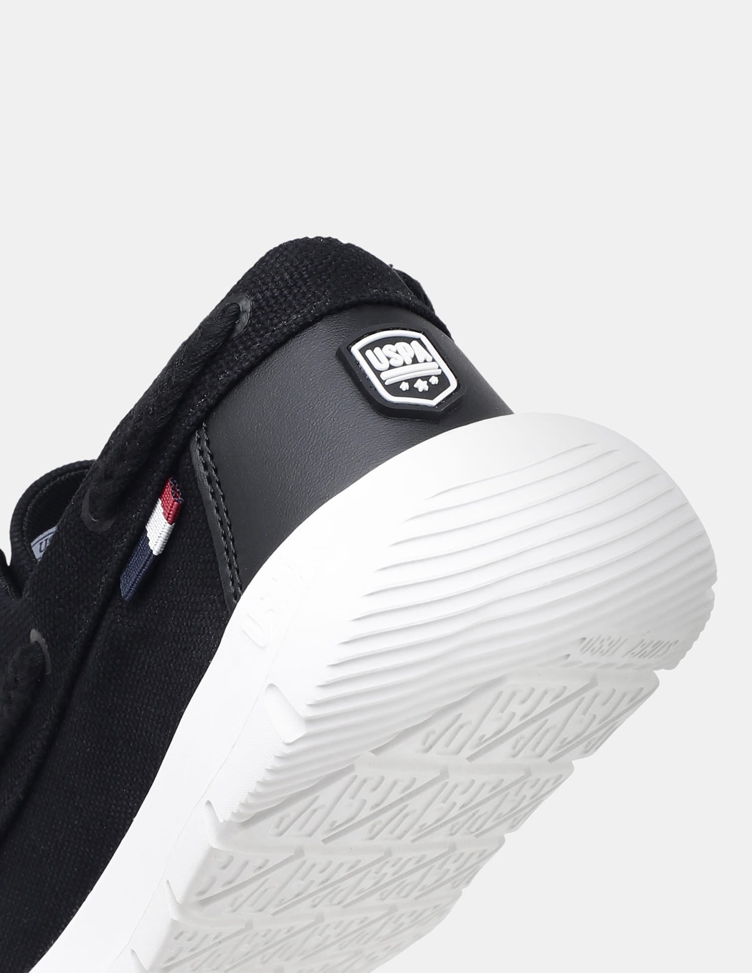 Round Toe Slip Ons Nero Sneakers Black - U.S. Polo Assn. India | Large