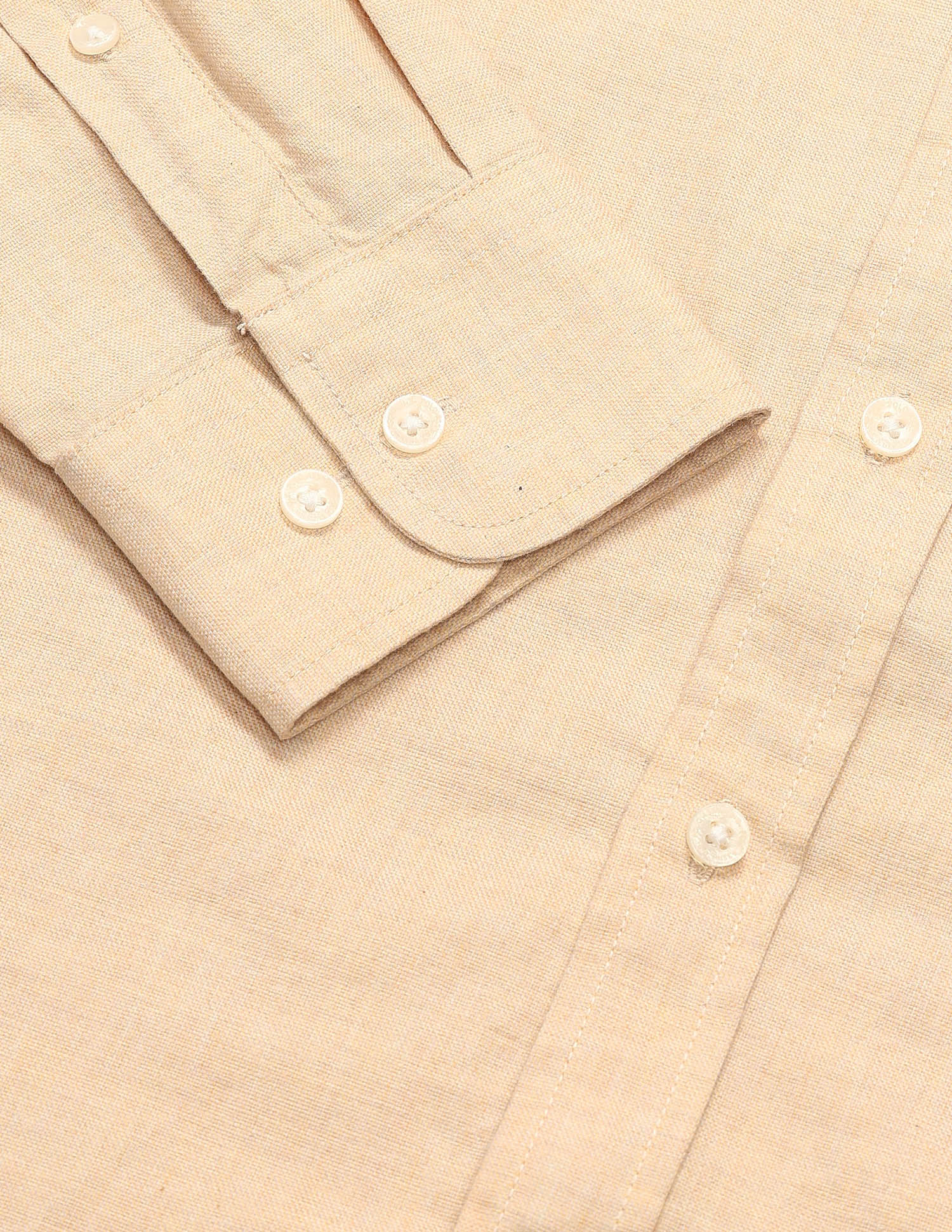 Solid Tailored Fit Shirt Beige - U.S. POLO ASSN. | Large