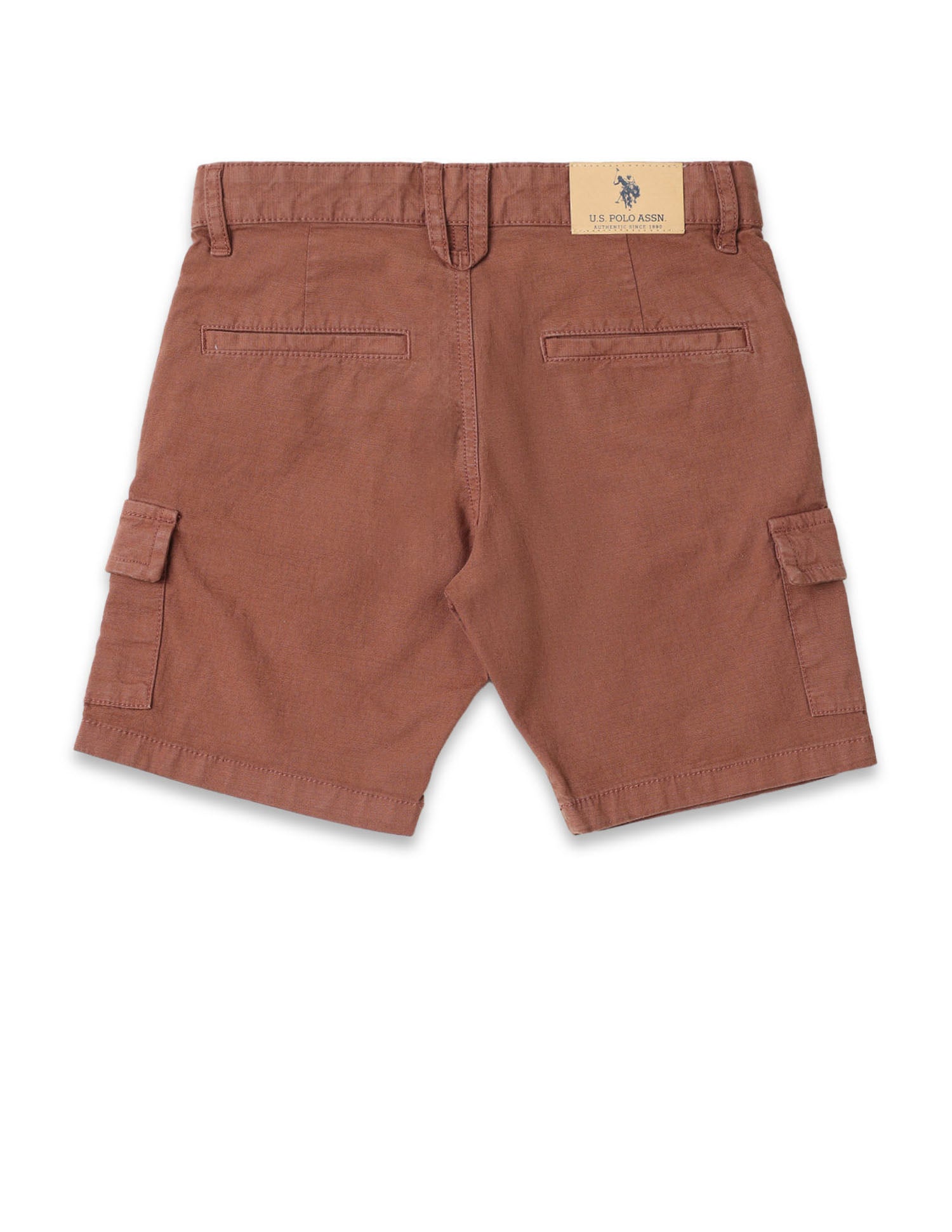 Boys Regular Fit Cargo Shorts Brown - U.S. POLO ASSN. | Large