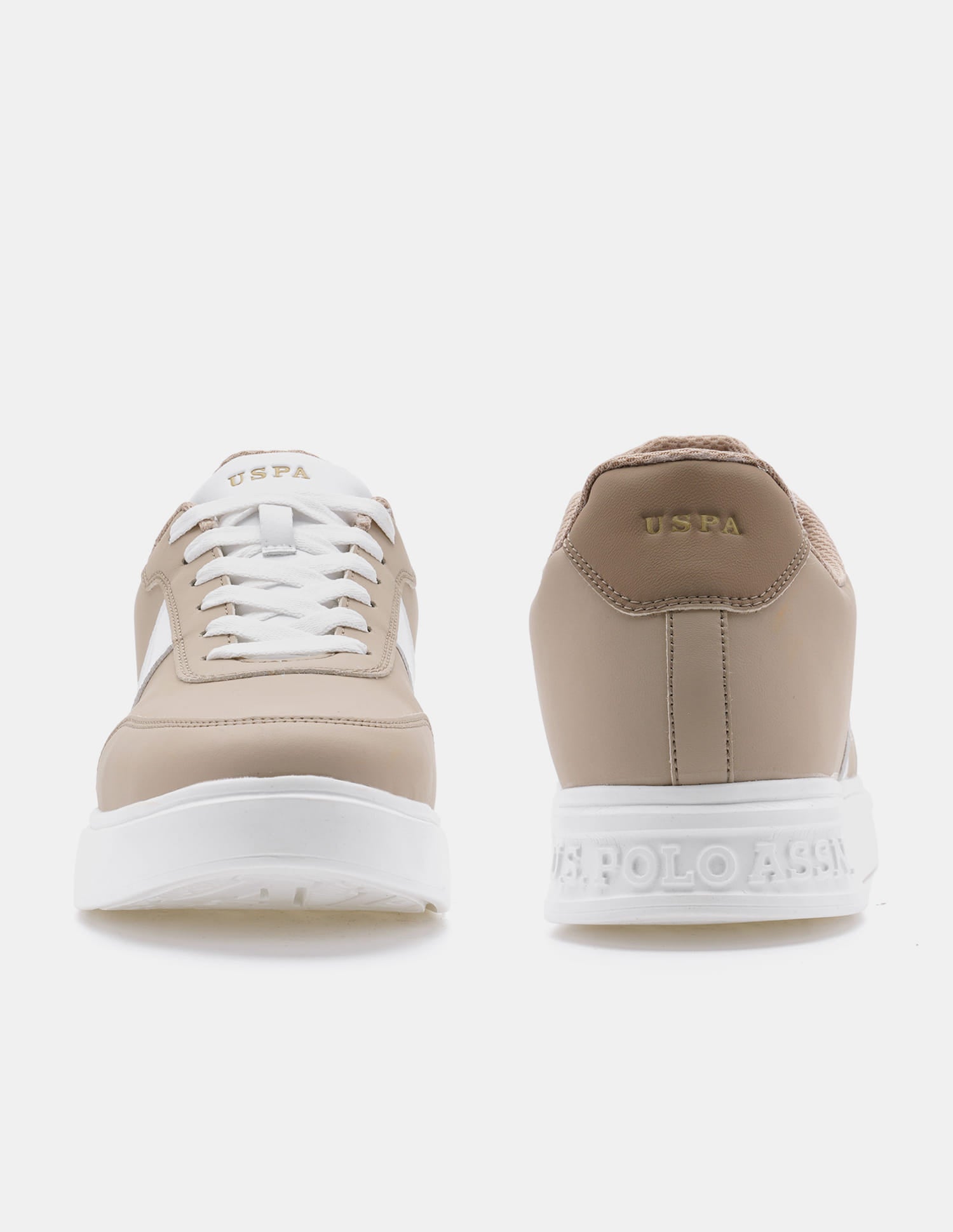 Men Torm Colour Blocked Sneakers Beige - U.S. Polo Assn. India | Large