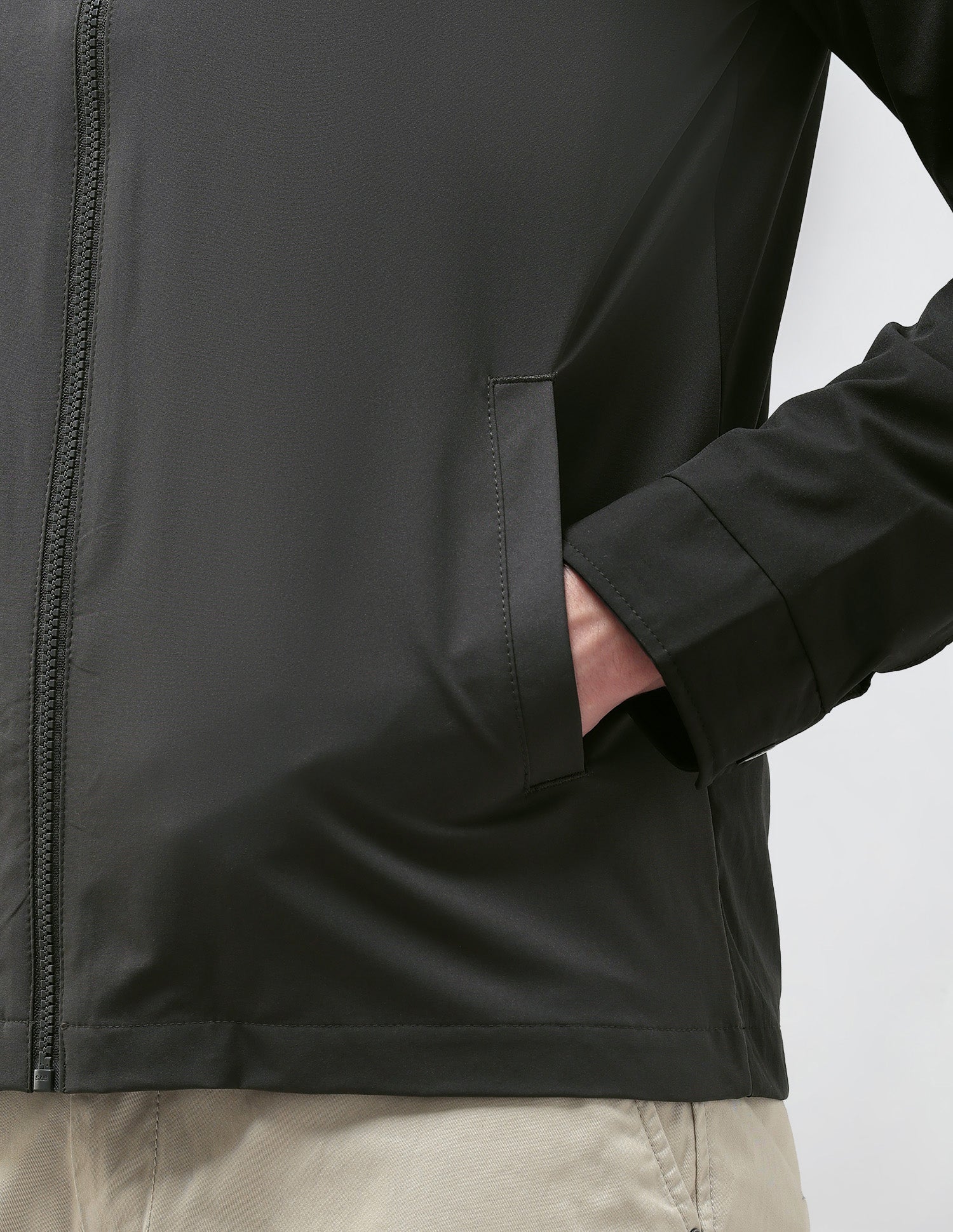 Colour Blocked Regular Fit Casual Jacket Black - U.S. POLO ASSN. | Large