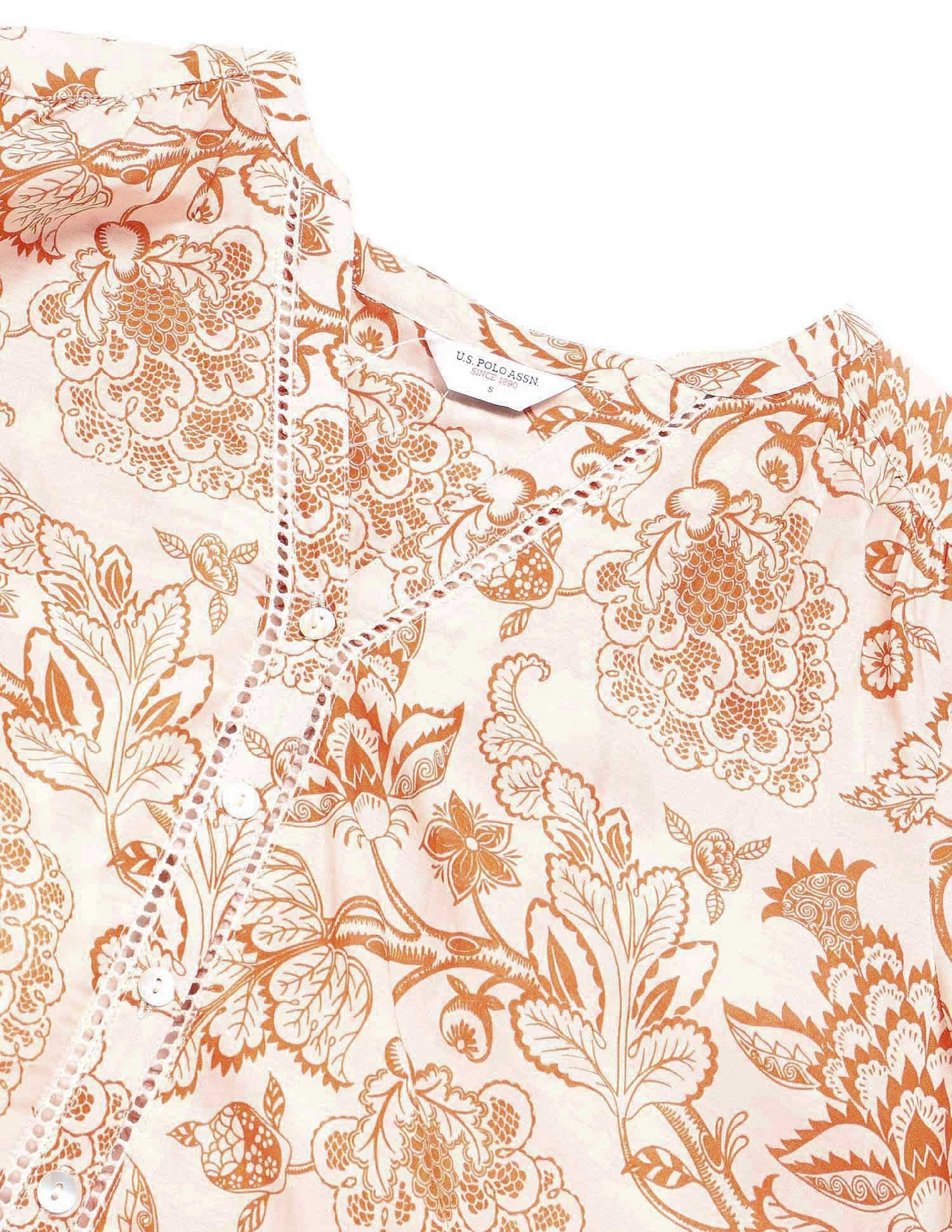 Floral Printed Top Multi - U.S. Polo Assn. India | Large