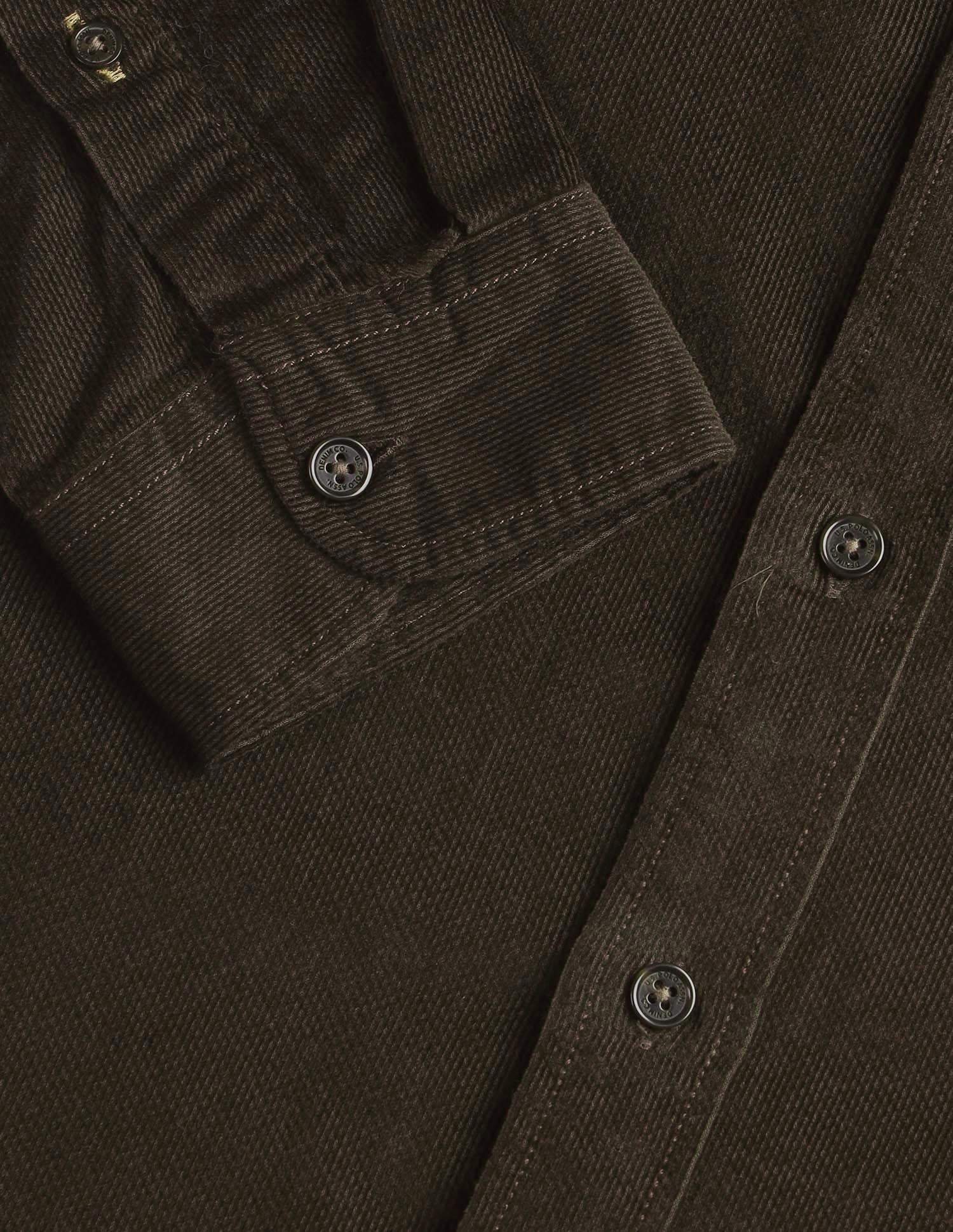 Corduroy Regular Fit Shirt Dark Brown - U.S. POLO ASSN. | Large