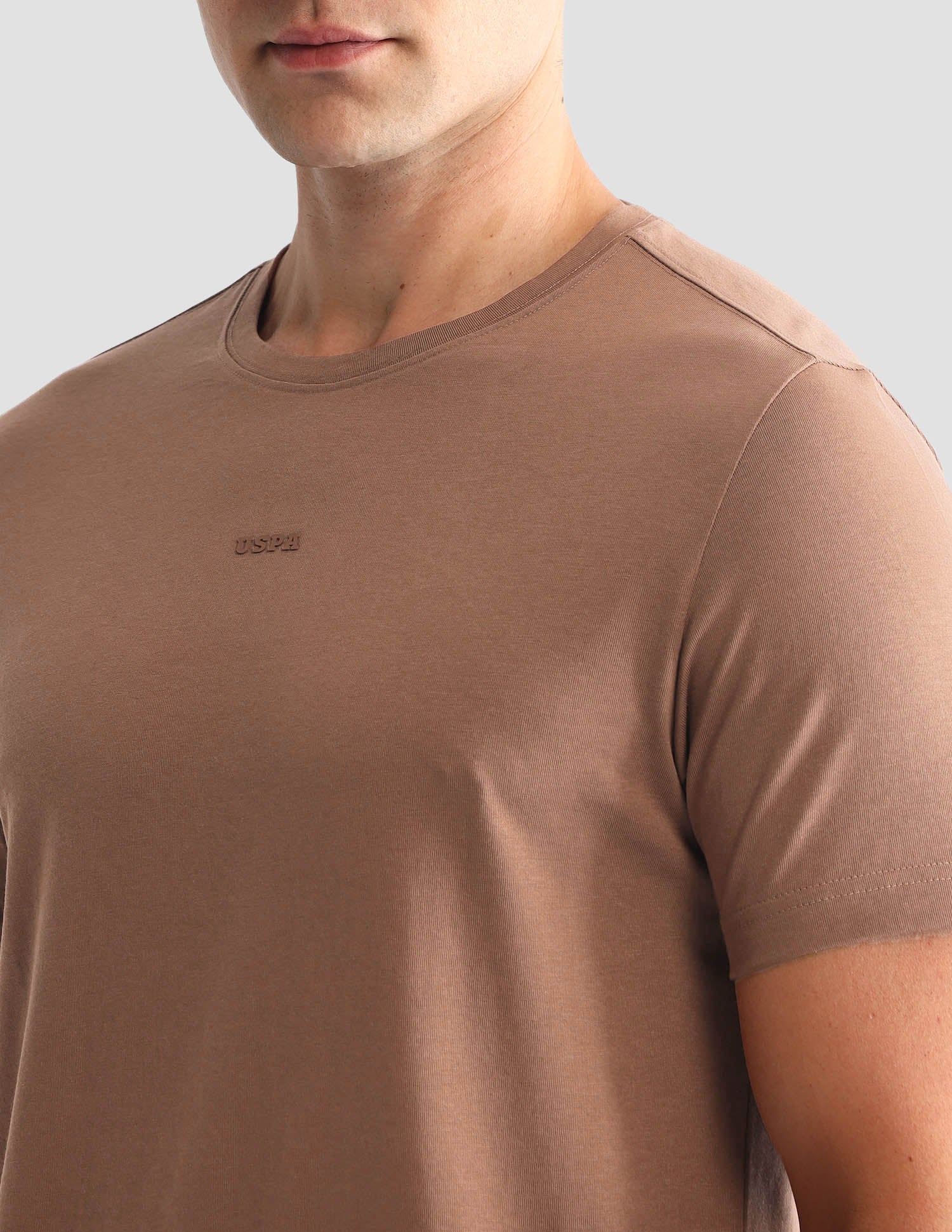 Round Neck Solid Loungewear T-Shirt Dill - U.S. POLO ASSN. | Large