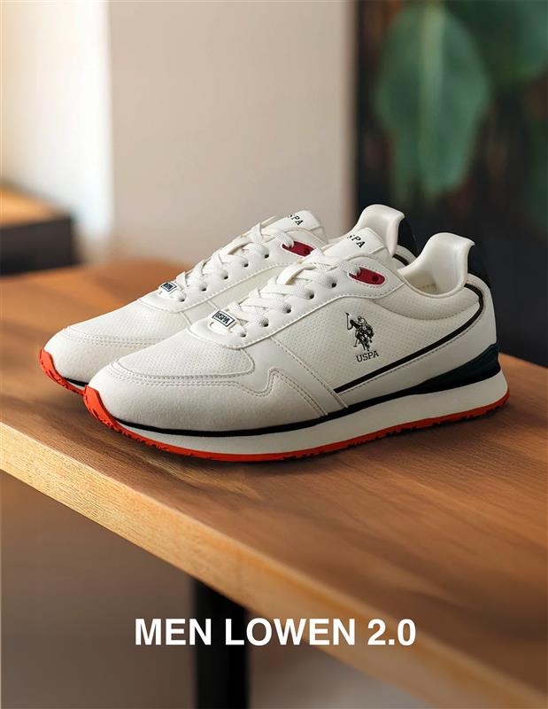 Men Lowen 2.0 Colour Blocked Sneakers White - U.S. POLO ASSN. | Large