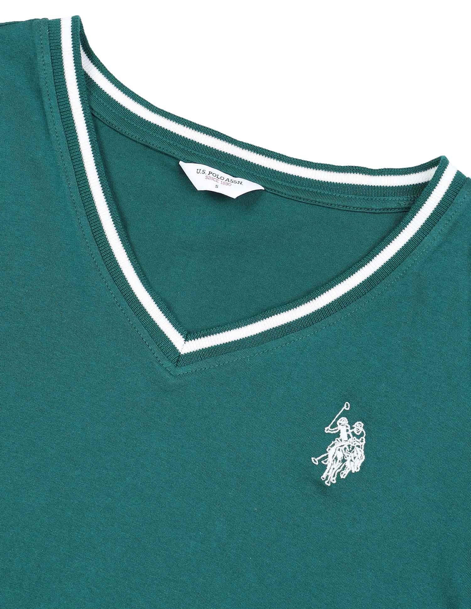 Tipped Collar Regular Fit Polo Shirt Royal Blue - U.S. POLO ASSN. | Large