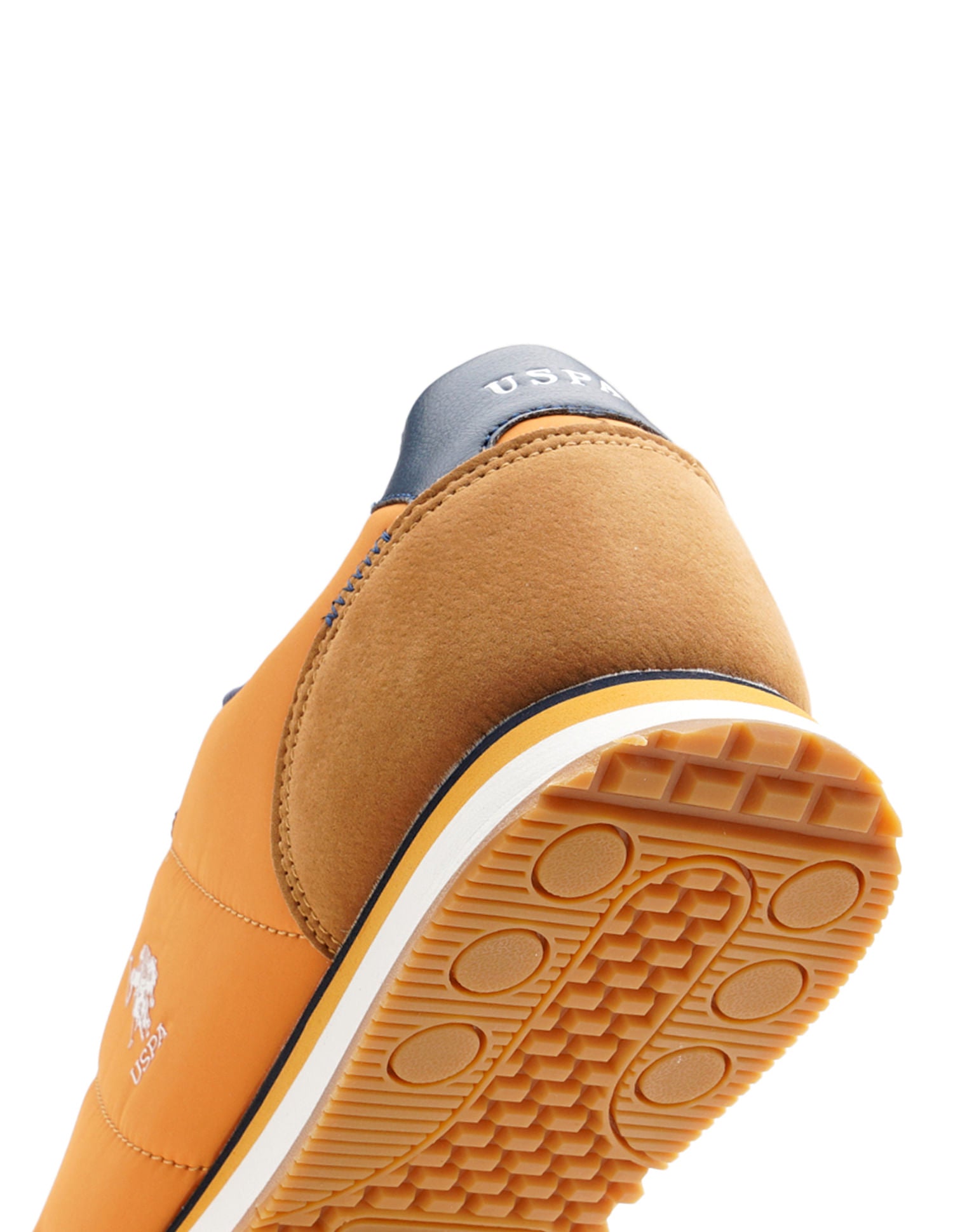 Men Hutton Mustard Retro Joggers Sneakers Mustard - U.S. POLO ASSN. | Large