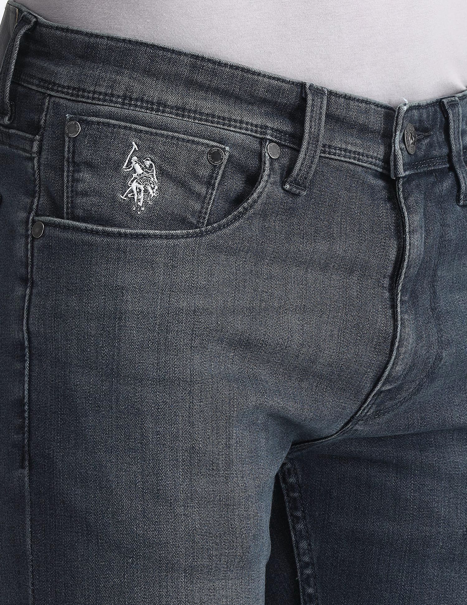 Brandon Slim Tapered Fit Blue Jeans Blue - U.S. Polo Assn. India | Large