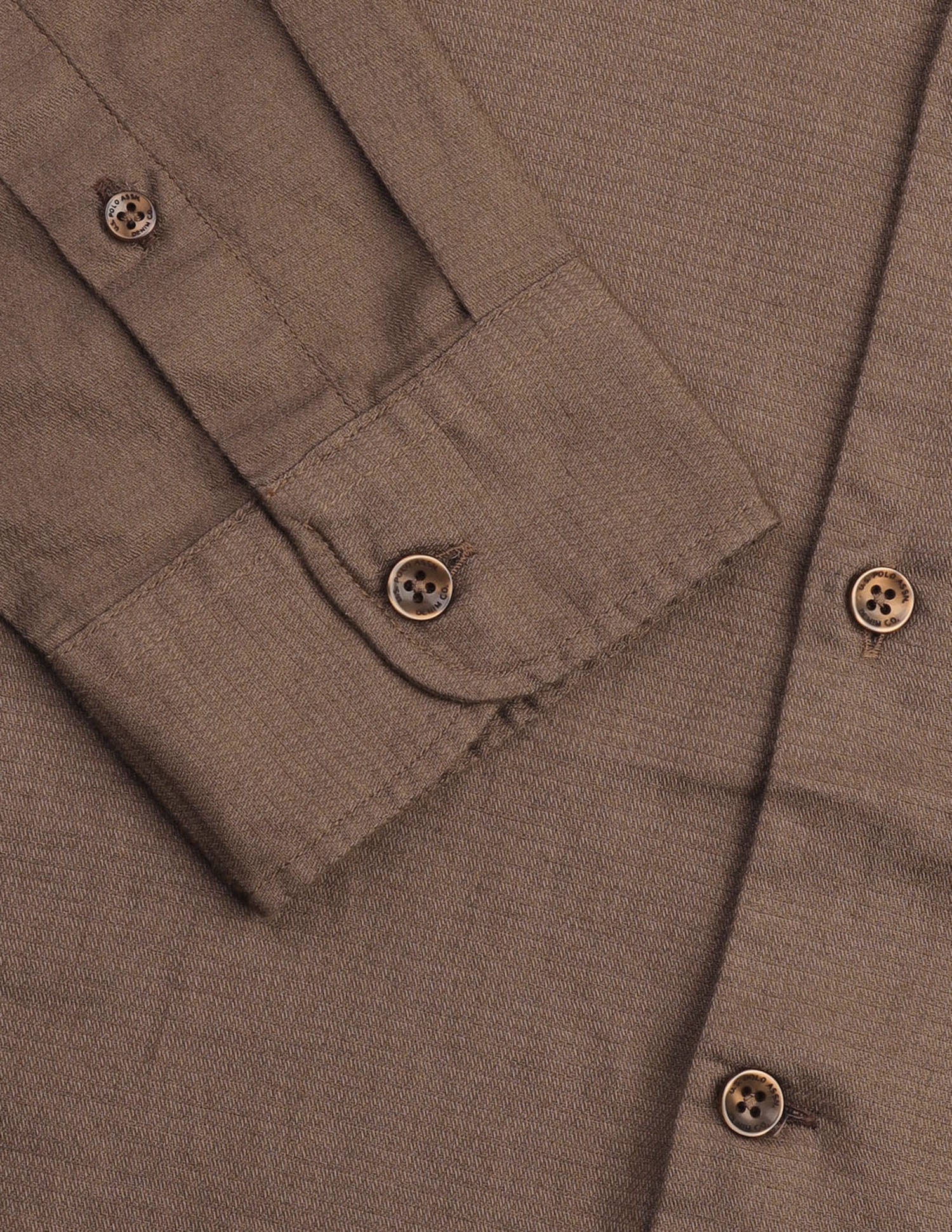 Dobby Textured Shirt Light Brown - U.S. Polo Assn. India | Large