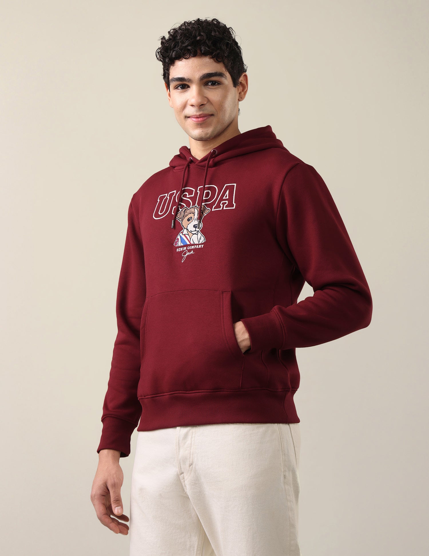 Graphic Brand Embroidered Regular Fit Sweatshirt Red - U.S. Polo Assn. India | Large