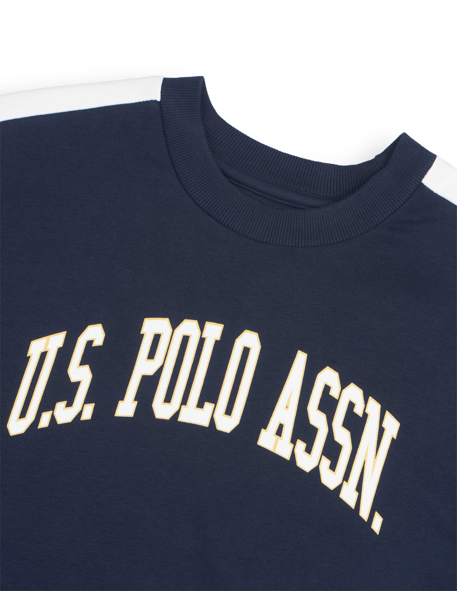 Brand Printed Boxy Fit Sweatshirt Navy - U.S. Polo Assn. India | Large