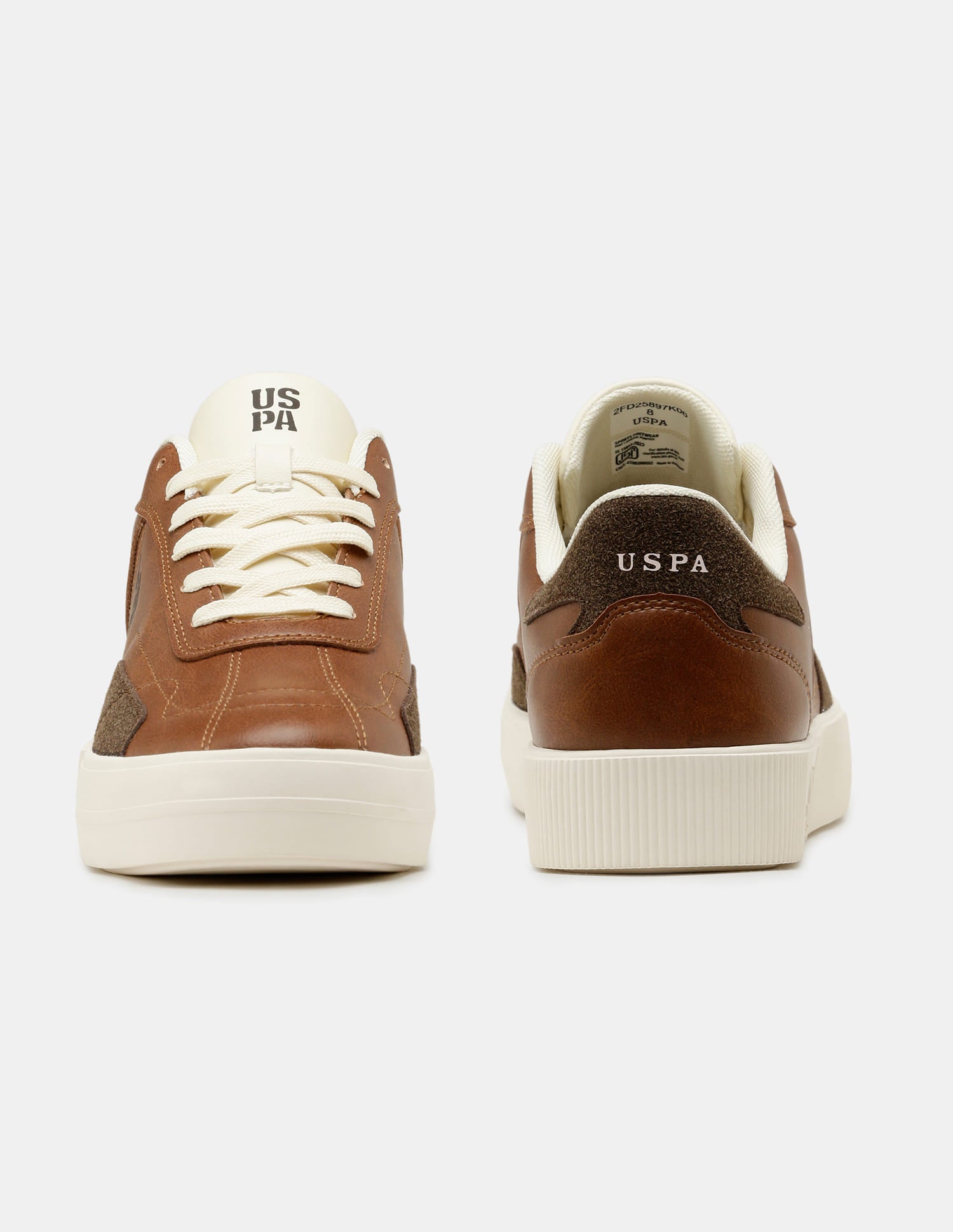 Men Zyron Round Toe Sneakers Tan - U.S. Polo Assn. India | Large