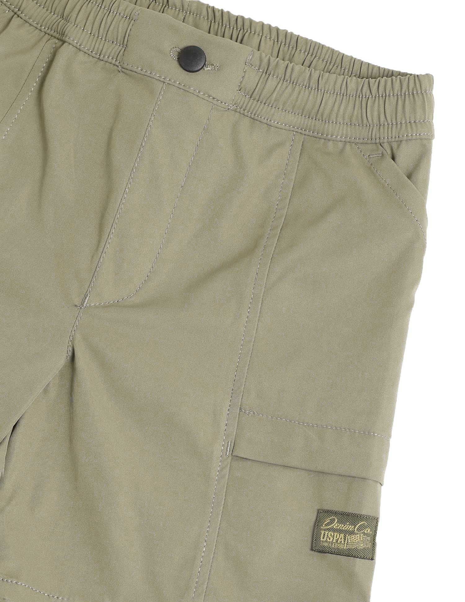 Boys Regular Fit Cargo Shorts Olive - U.S. POLO ASSN. | Large