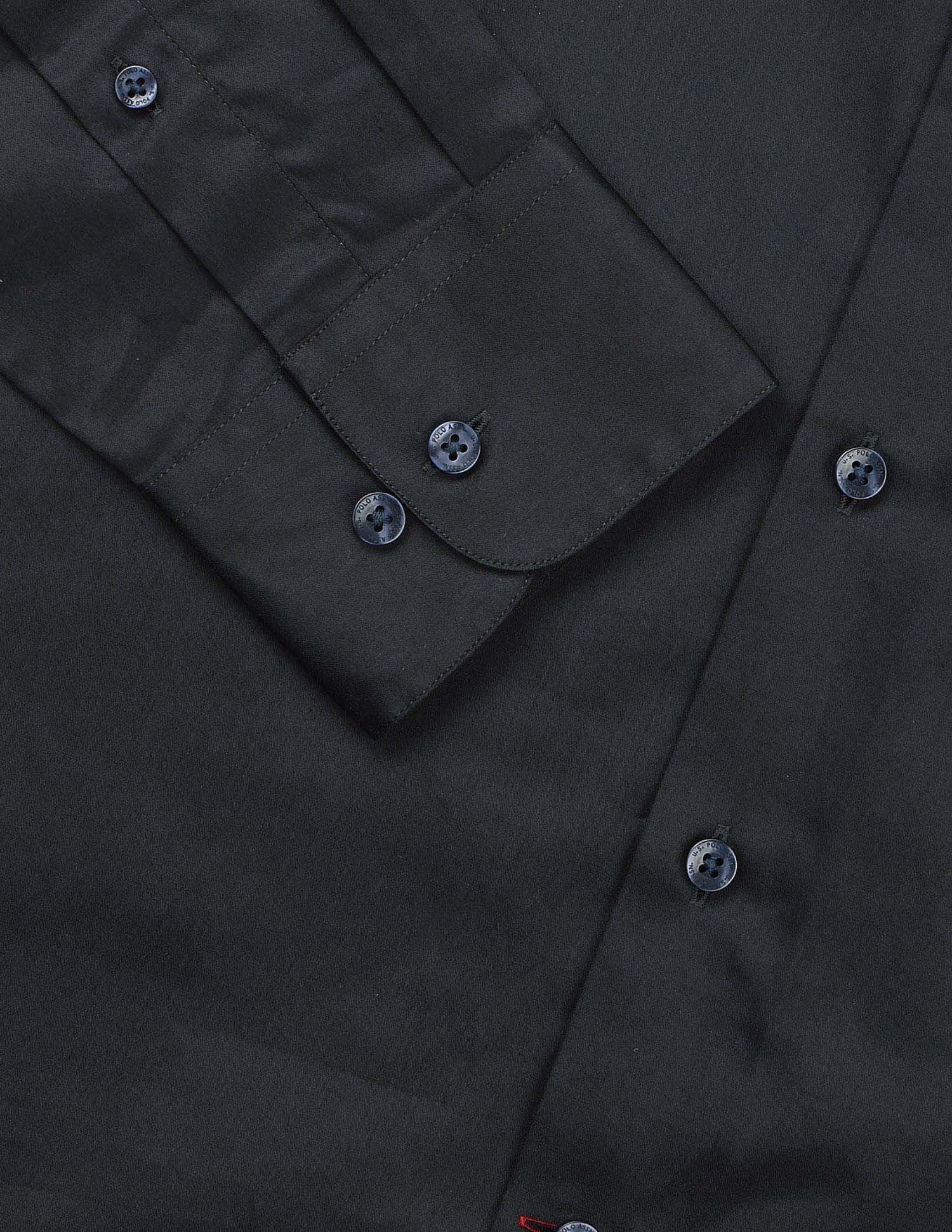 Poplin Solid Stretch Shirt Grey - U.S. Polo Assn. India | Large