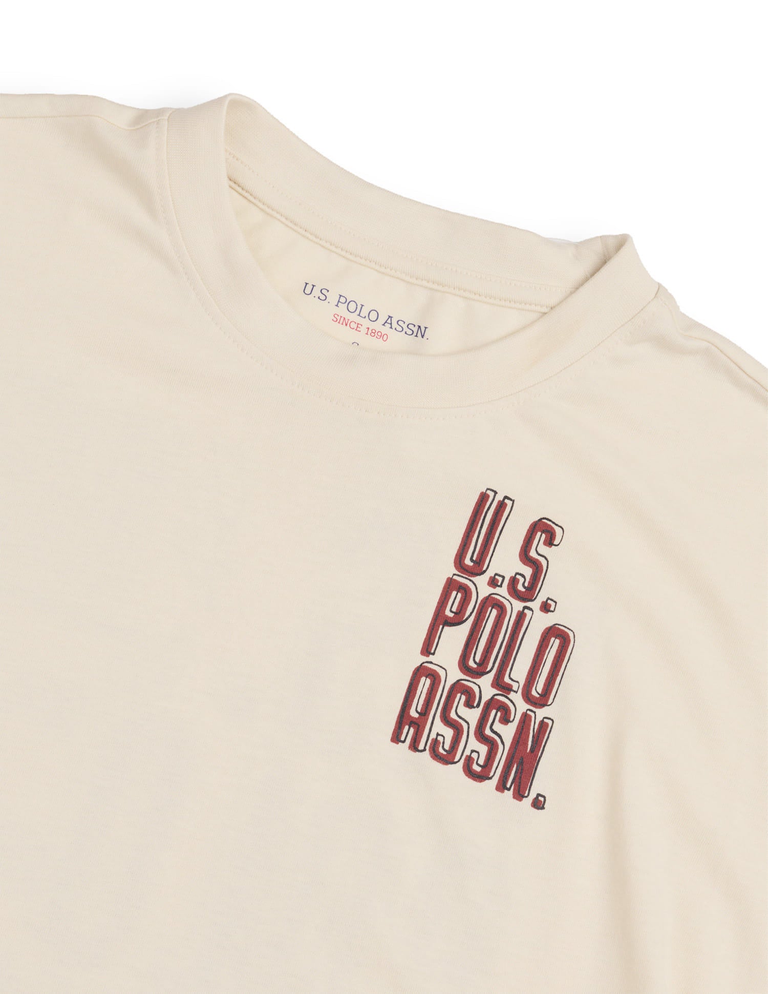 Brand Printed Relaxed T-Shirt White - U.S. Polo Assn. India | Large