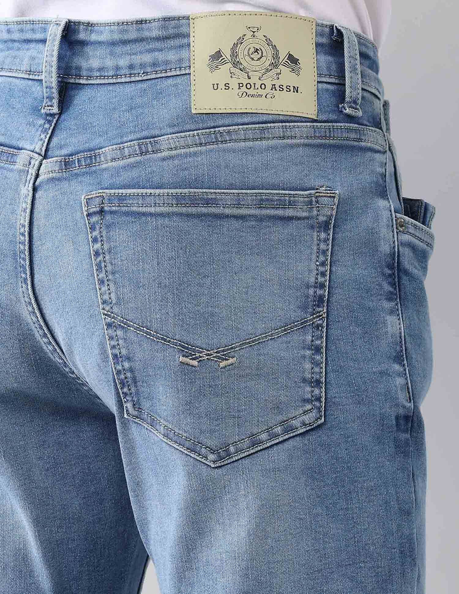 Regallo Skinny Fit Blue Jeans Blue - U.S. Polo Assn. India | Large