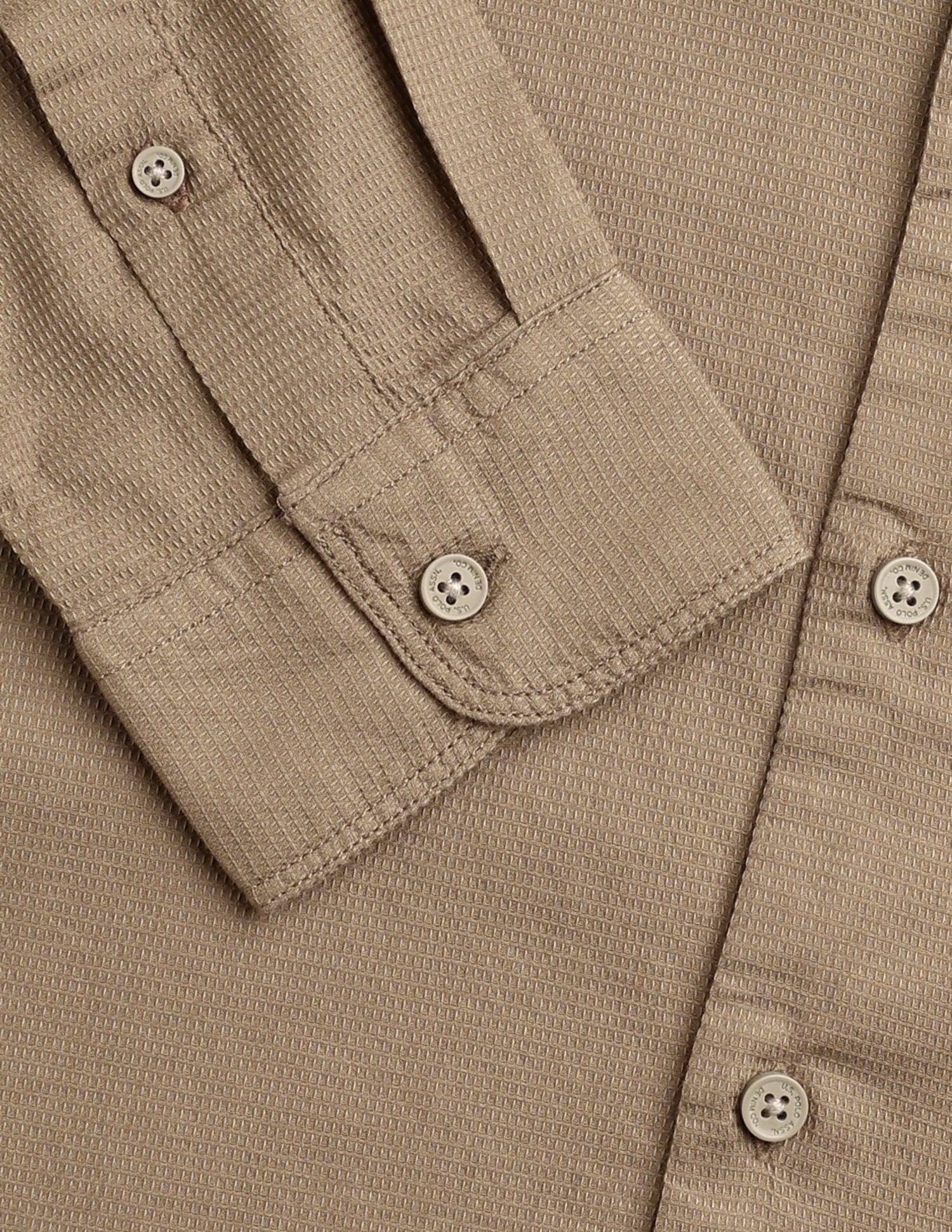Textured Dobby Shirt Bronze - U.S. Polo Assn. India | Large
