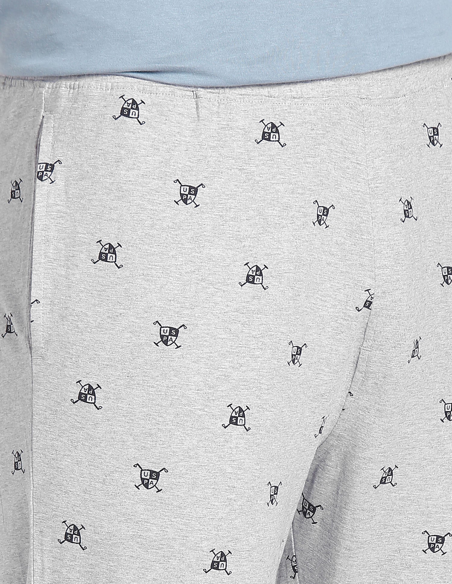 Signature Print LP002 Lounge Pants - Pack Of 1 Grey - U.S. POLO ASSN. | Large