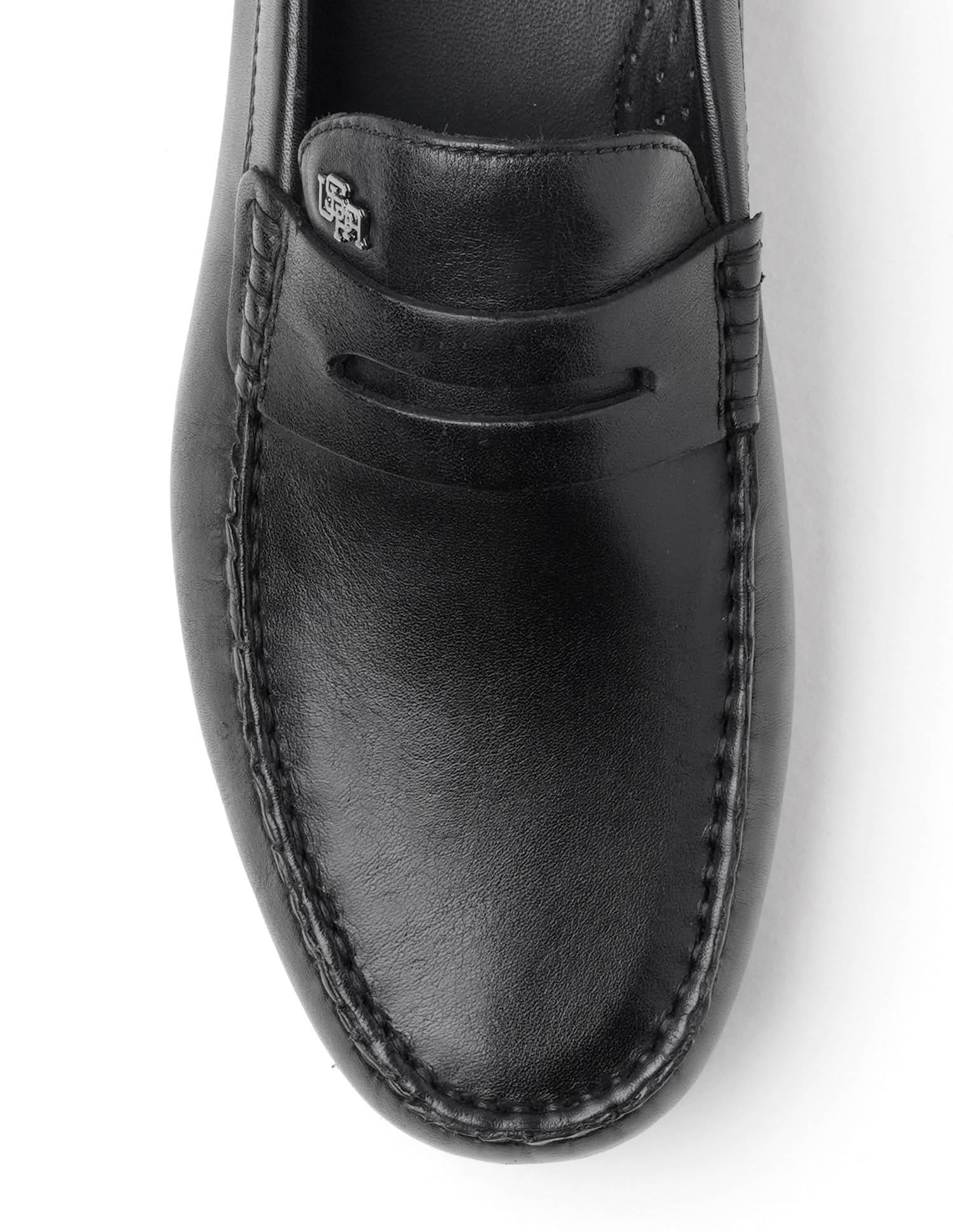 Men Adonis Solid Loafers Black - U.S. Polo Assn. India | Large