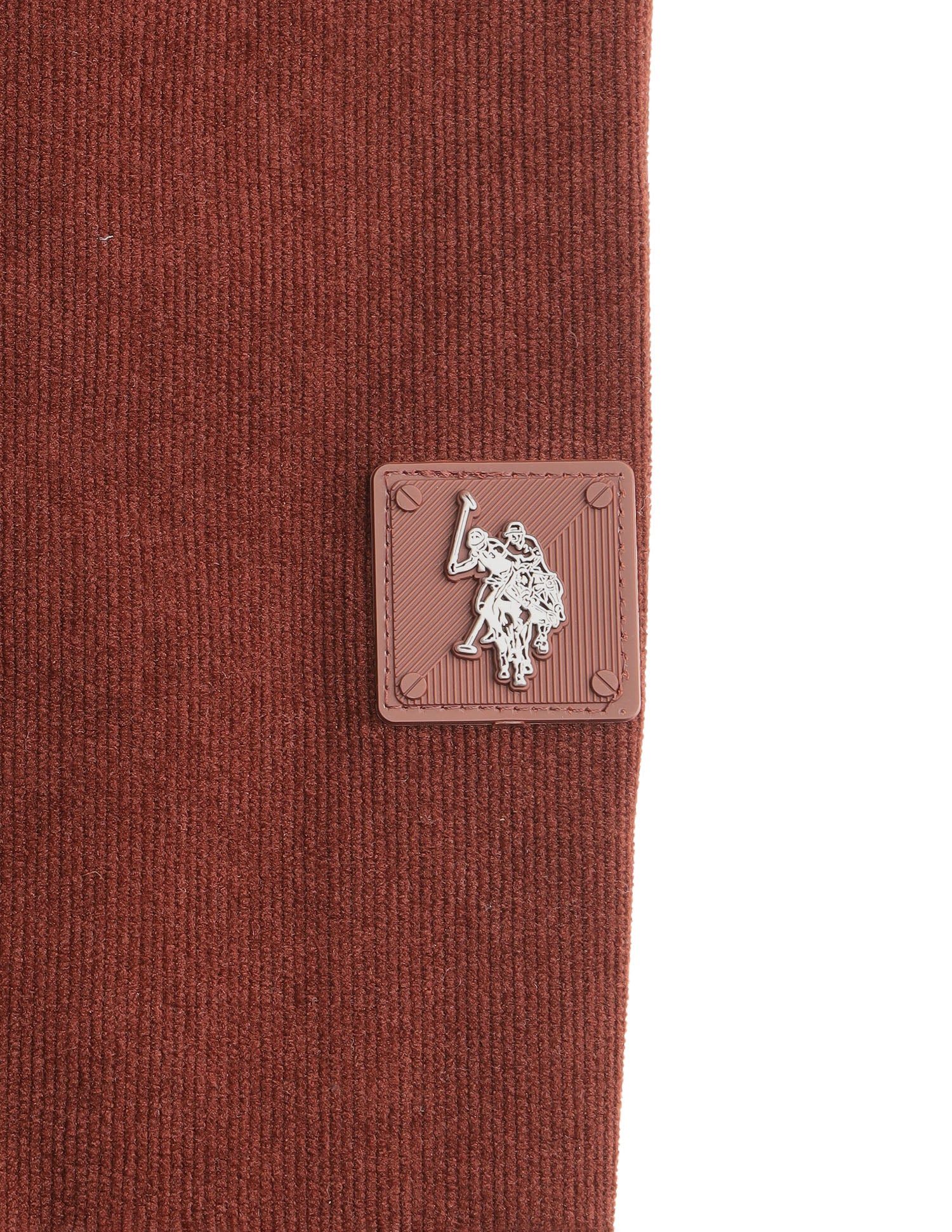 Corduroy Regular Fit Bomber Jacket Red - U.S. Polo Assn. India | Large