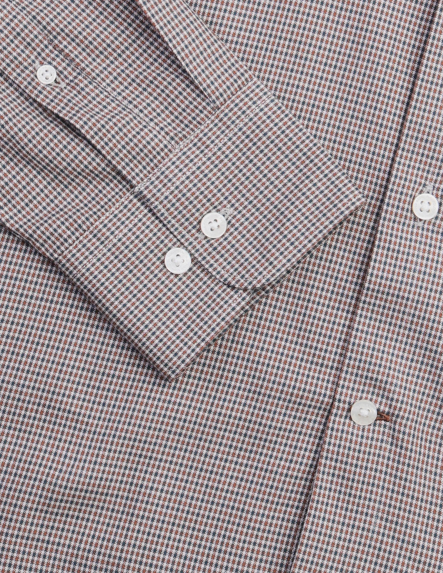 Micro Checked Twill Shirt Rust - U.S. Polo Assn. India | Large