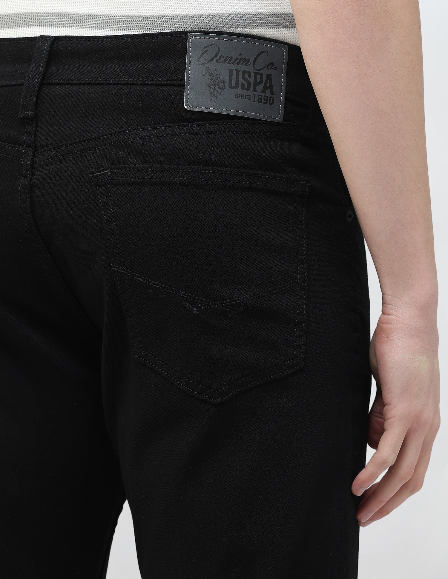 Mid Rise Connor Bootcut Fit Jeans Black - U.S. Polo Assn. India | Large