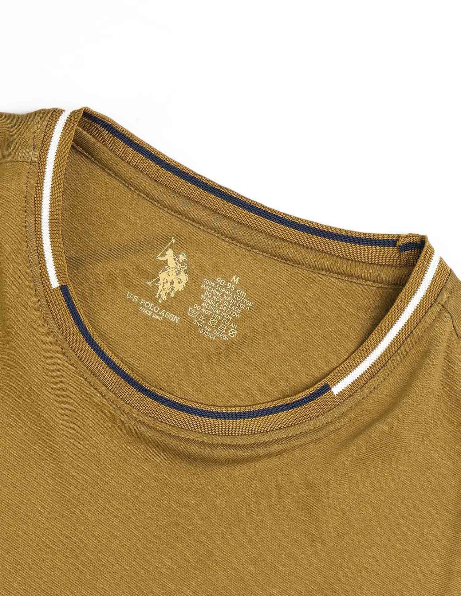 Crew Neck Comfort Fit OEE08 Lounge T-Shirt - Pack Of 1 Breen - U.S. POLO ASSN. | Large