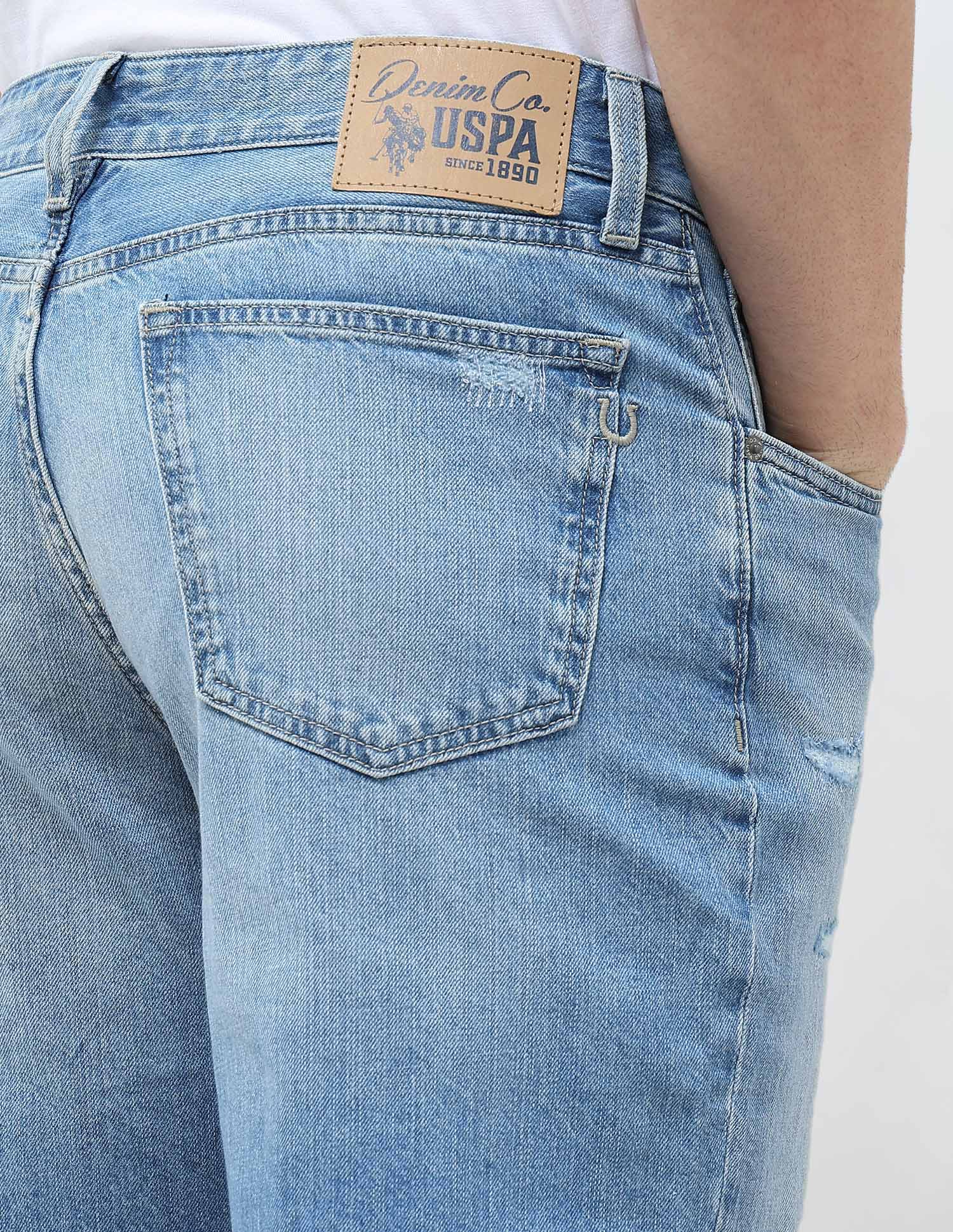 Shawn Relaxed Fit Blue Jeans Blue - U.S. POLO ASSN. | Large