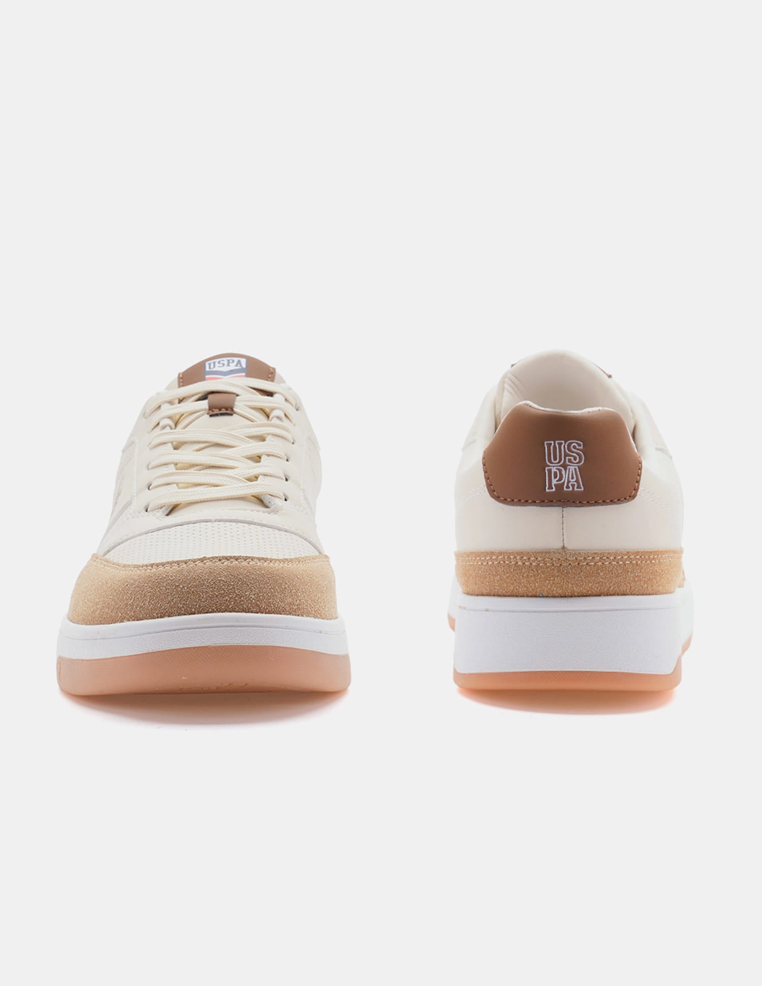 Men Colour Blocked Simon 2.0 Sneakers Beige - U.S. Polo Assn. India | Large