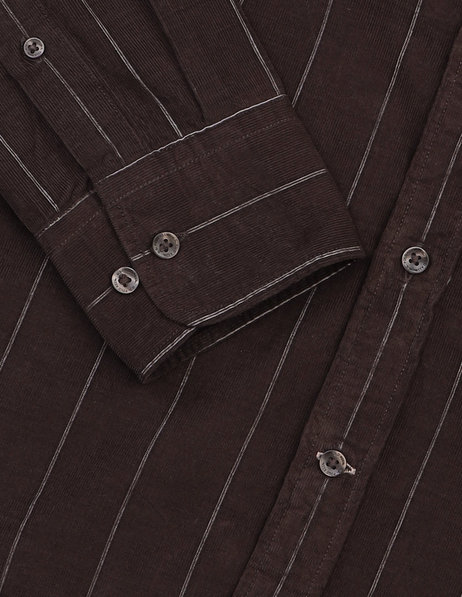 Corduroy Vertical Striped Shirt Choco - U.S. Polo Assn. India | Large