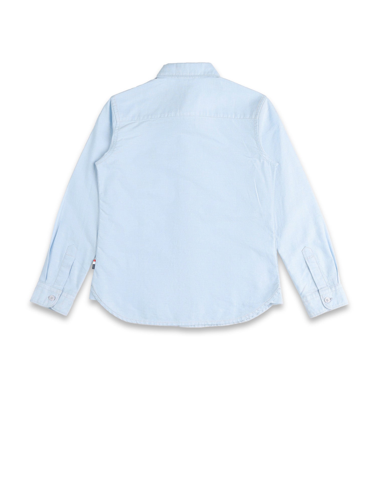 Boys Vertical Striped Oxford Shirt Light Blue - U.S. POLO ASSN. | Large