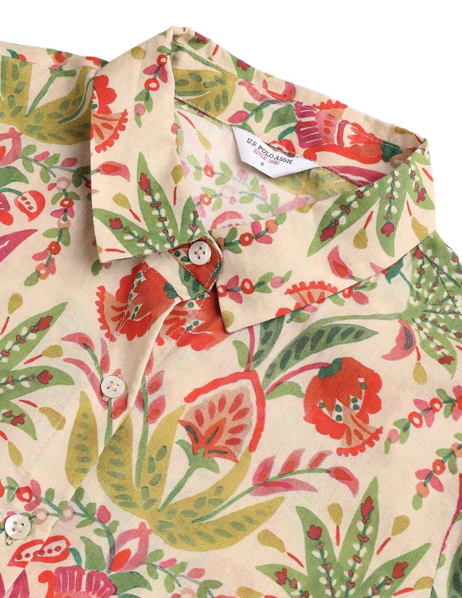 Regular Fit Floral Printed Shirt Multi-colour - U.S. POLO ASSN. | Large