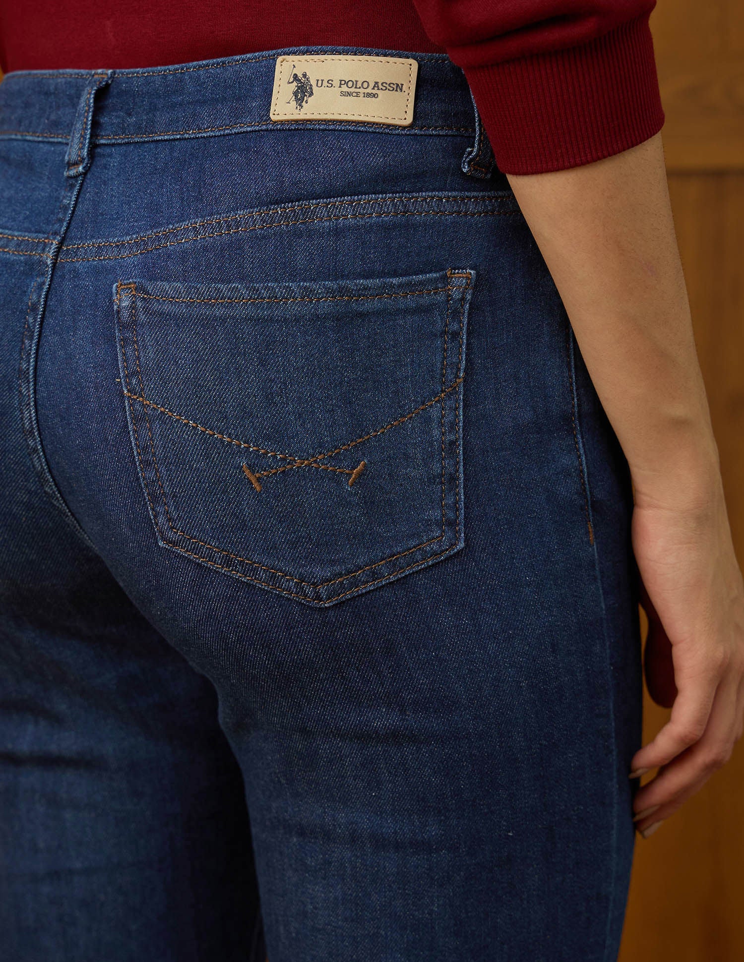 High Rise Flared Jeans Blue - U.S. POLO ASSN. | Large