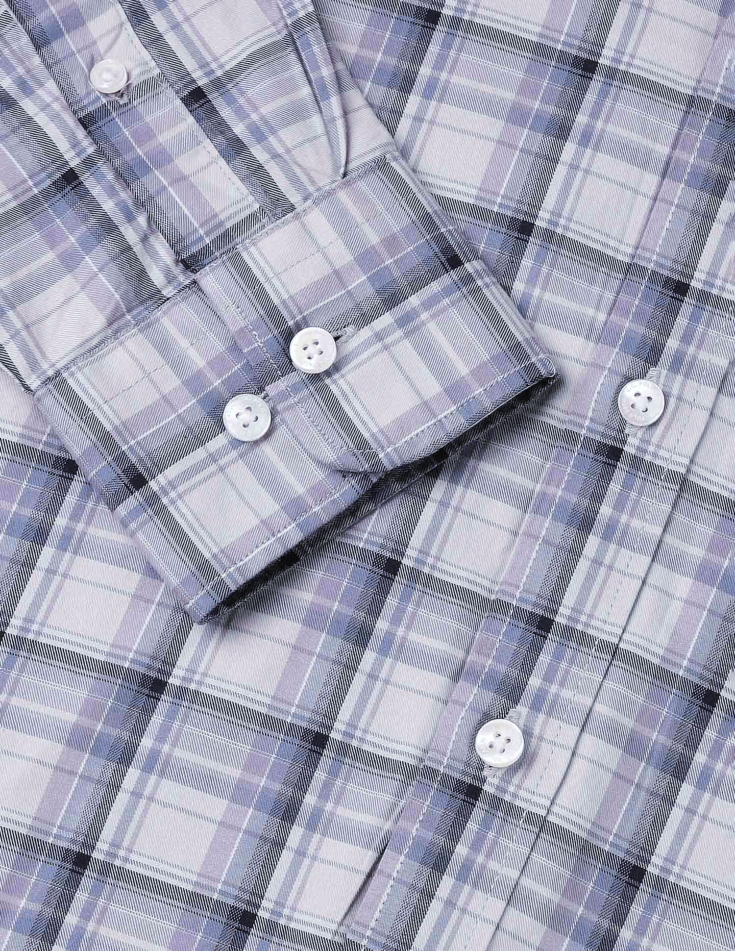 Tartan Checked Regular Fit Shirt Lavender - U.S. POLO ASSN. | Large